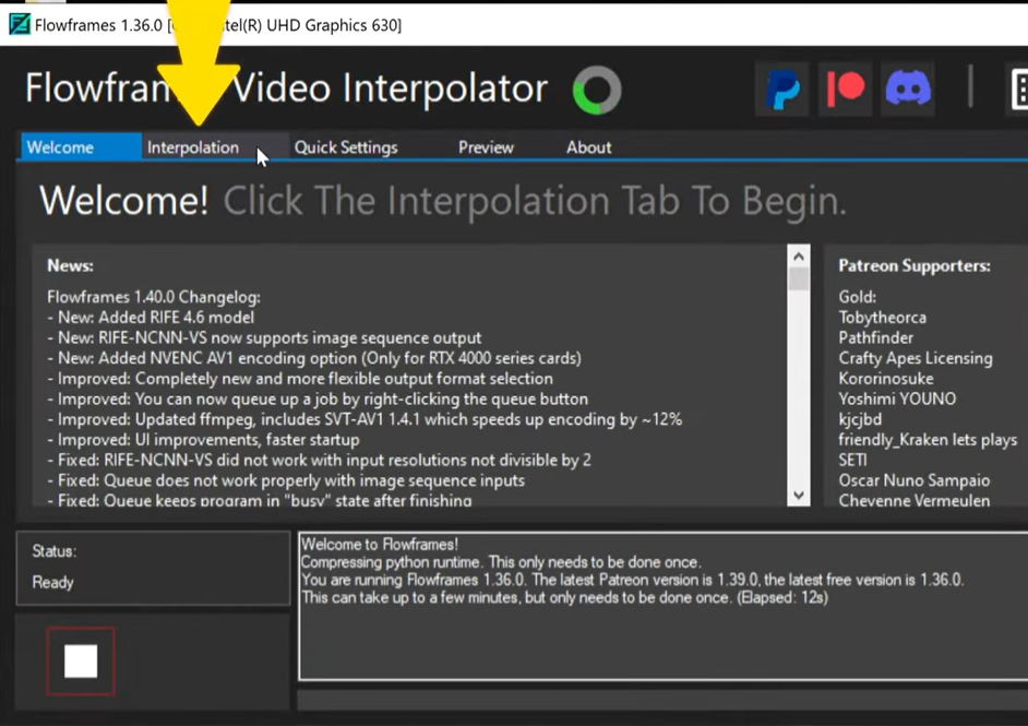FlowFrames Video Interpolator