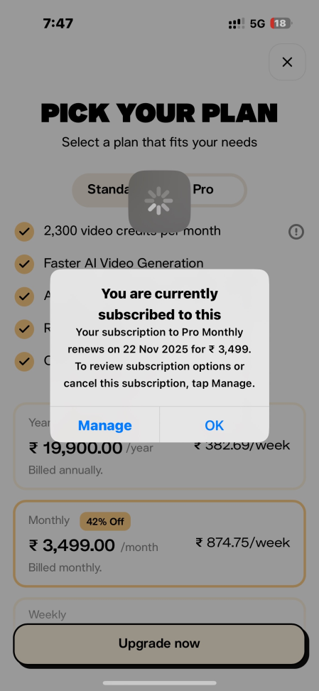 Pika Labs iOS Subscription Troubleshooting