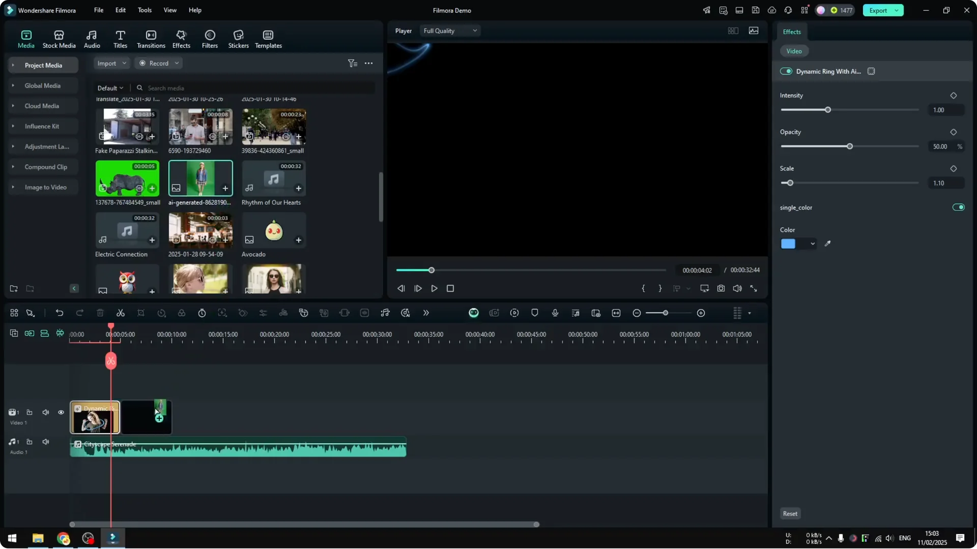 How to Add AI Audio Visualizer in Filmora screenshot 5