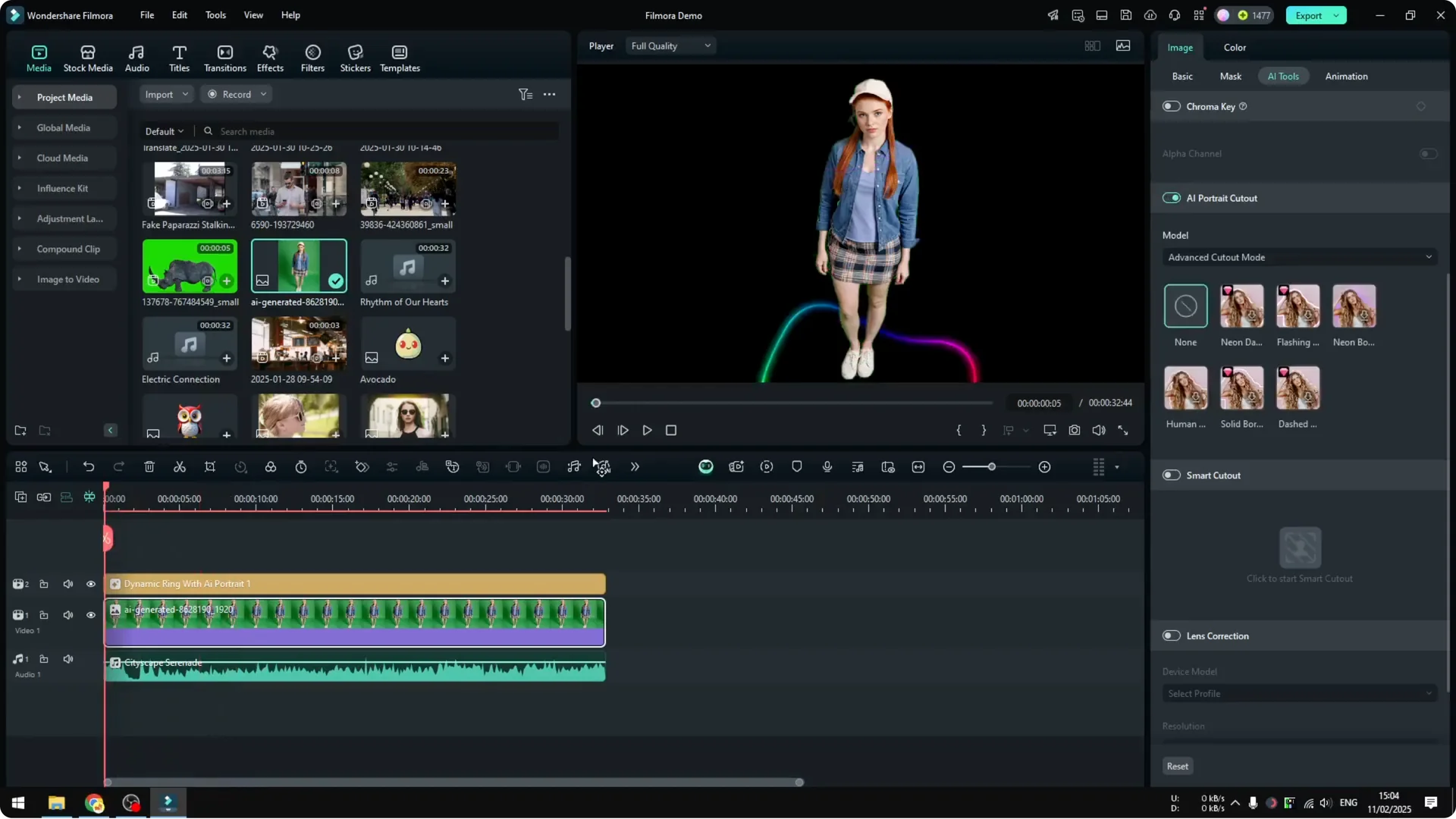 How to Add AI Audio Visualizer in Filmora screenshot 9