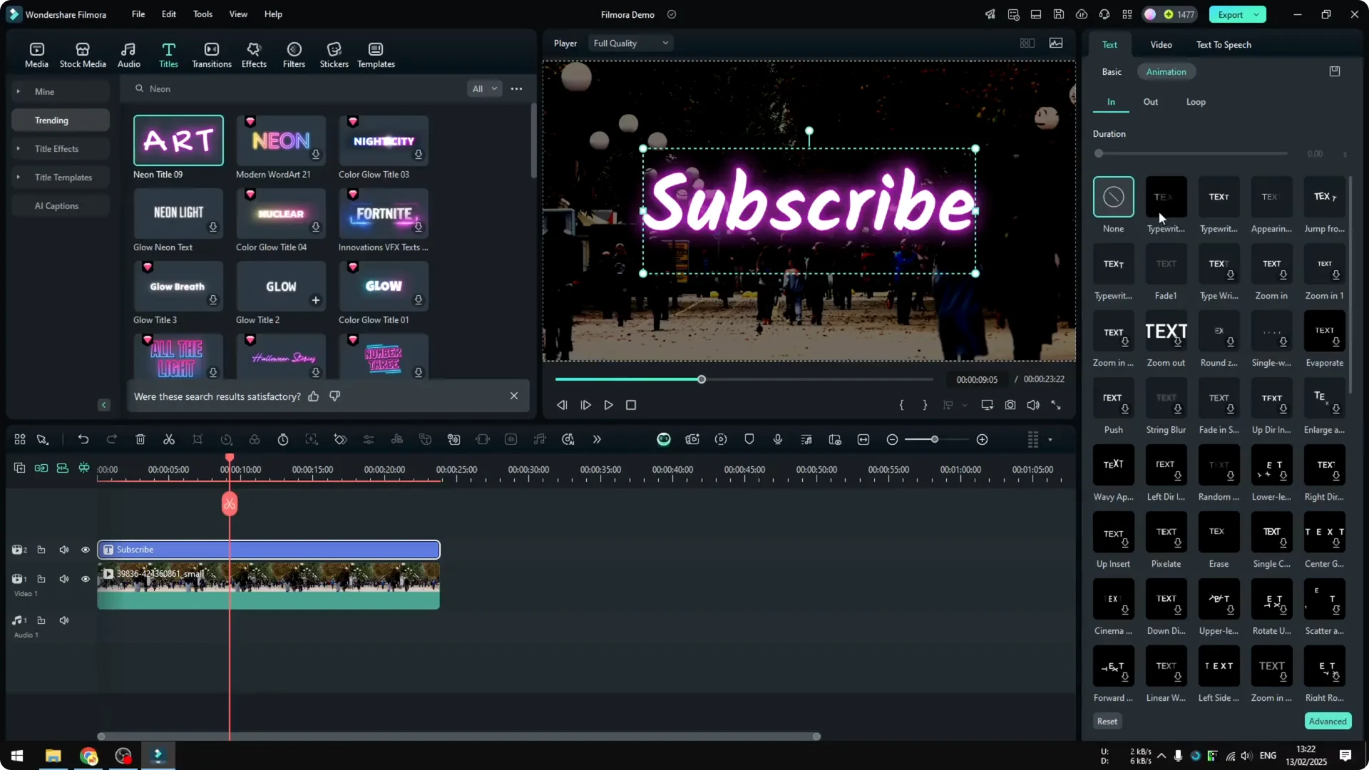 How to Add Glowing Neon Text Effect in Filmora screenshot 8