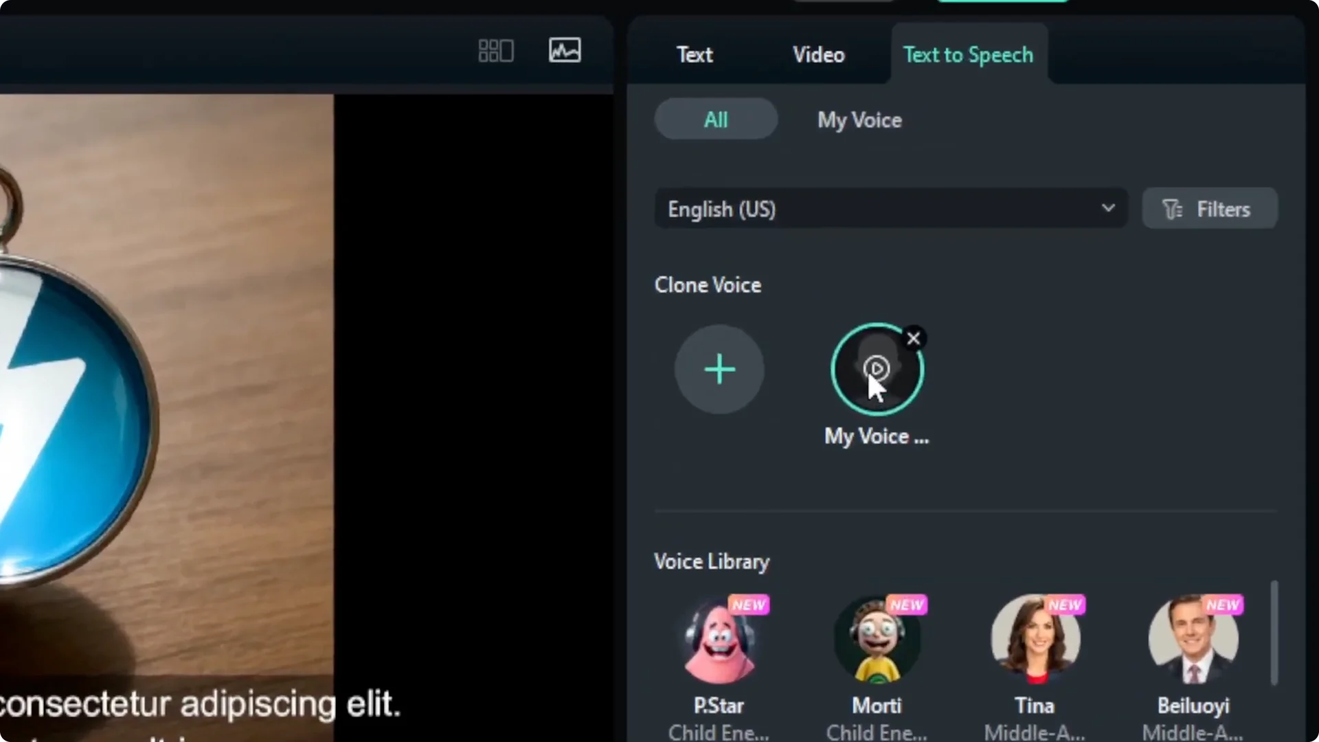 How to Clone Your Voice in Filmora AI screenshot 8