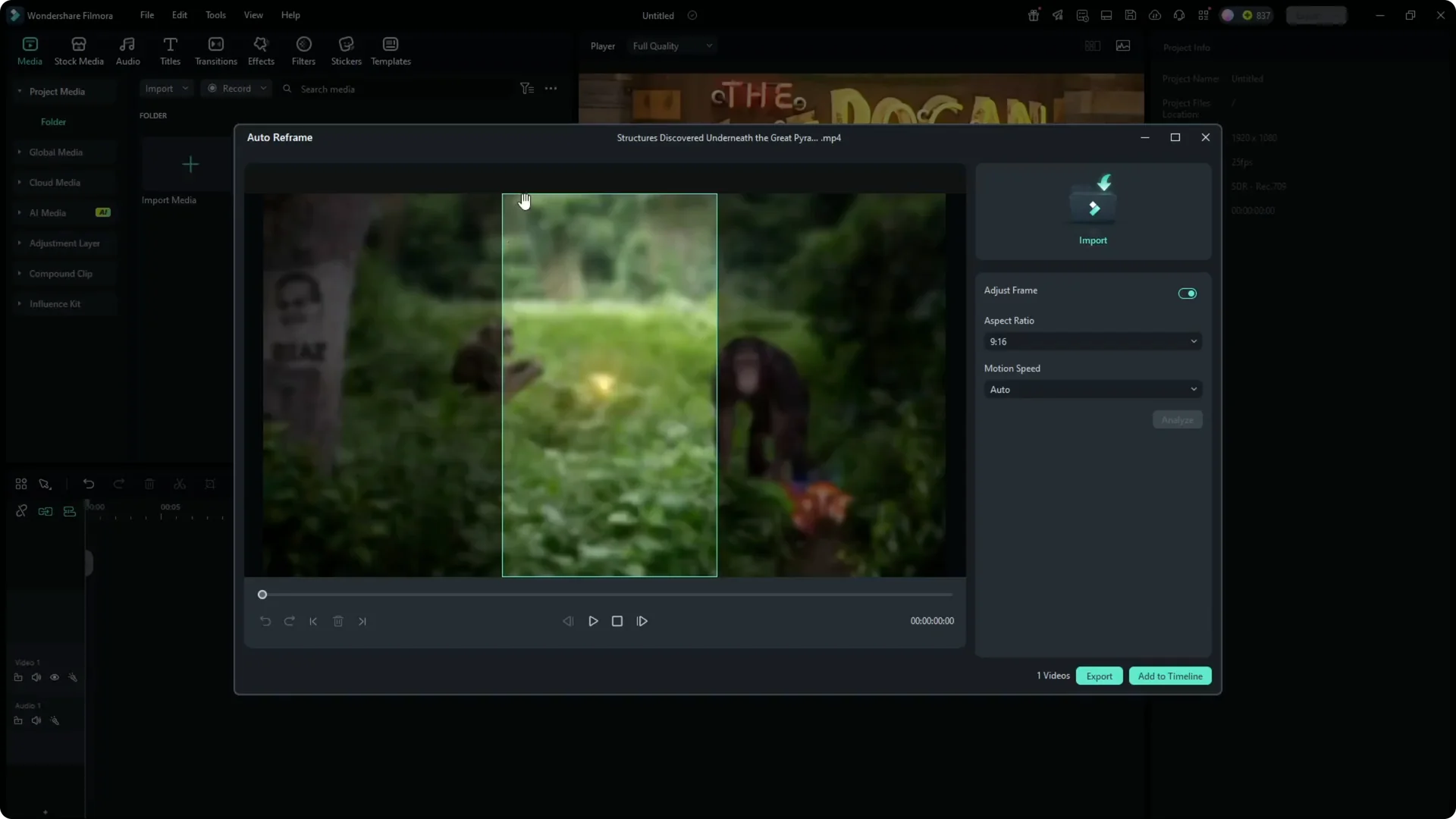 How to Convert Long Videos into Viral Clips Using Filmora AI screenshot 3