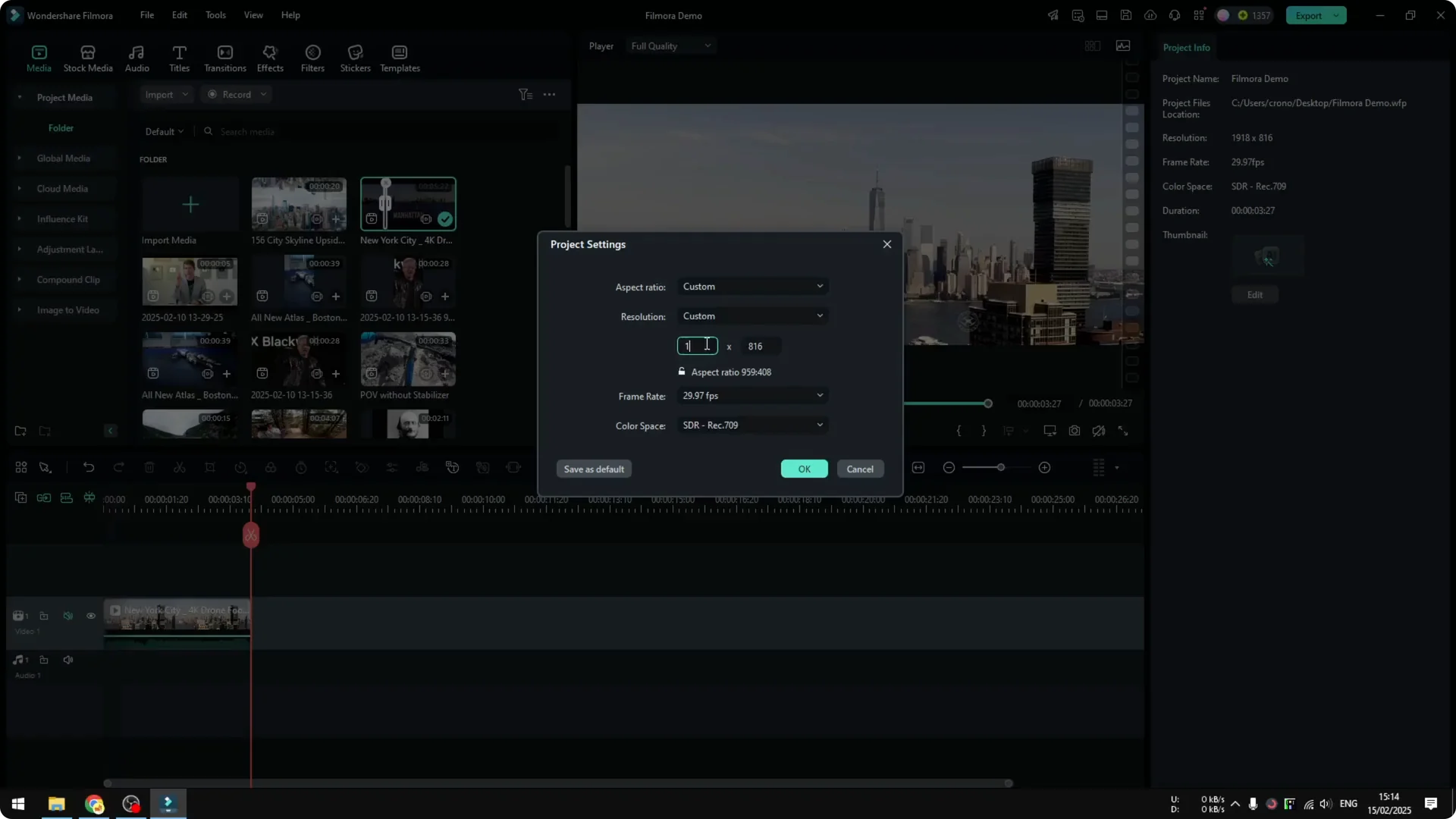 How to Create Cool Upside Down City Effect in Filmora with AI screenshot 4