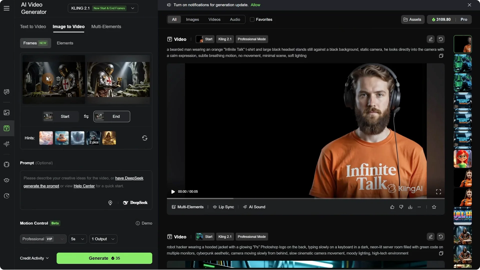 How to extend video in Kling AI? screenshot 3
