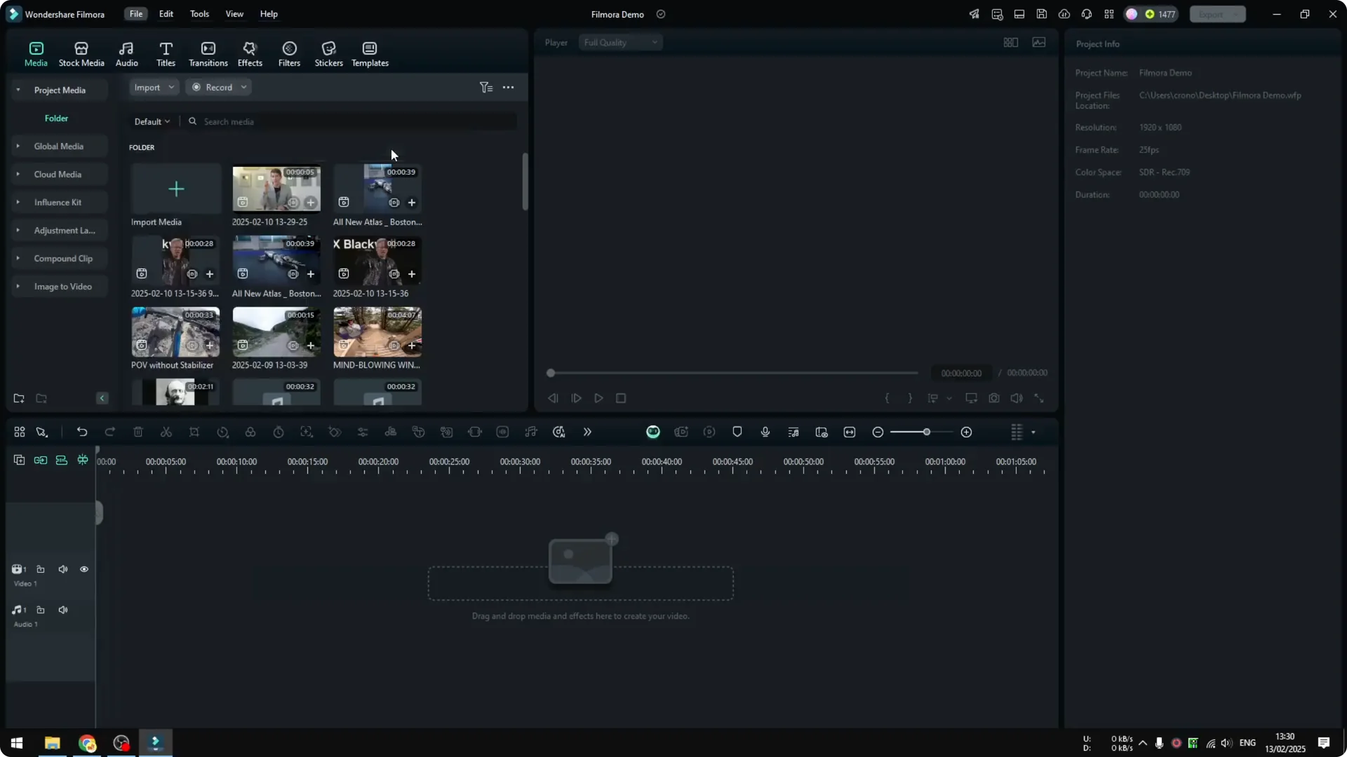 How to Record Your Own Voice in Filmora and Enhance it with AI screenshot 1