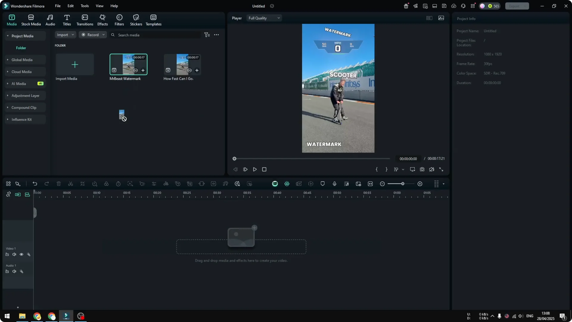 How to Remove Moving Watermark Using Filmora AI screenshot 2