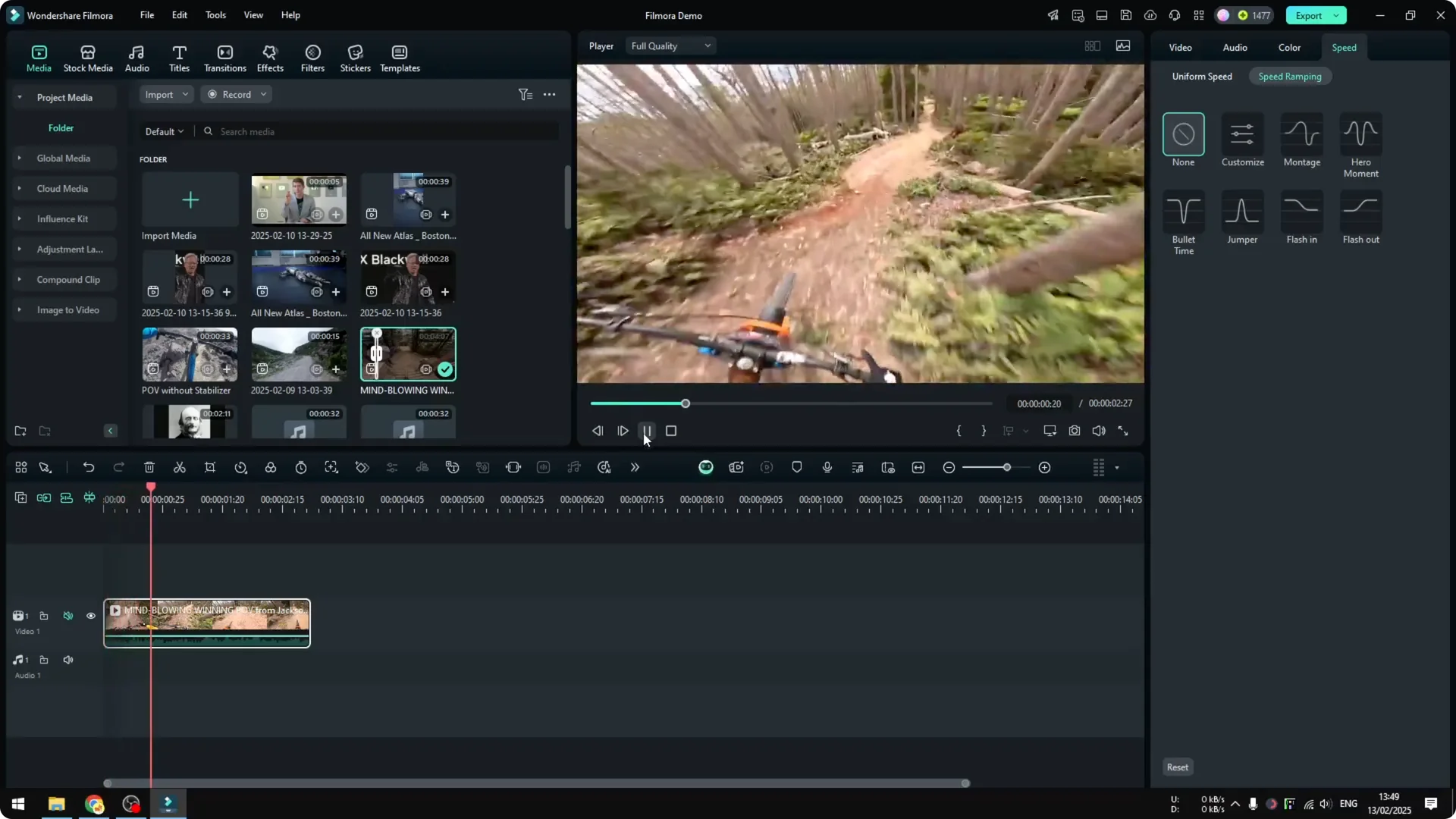 How to Reverse a Video in Filmora screenshot 3