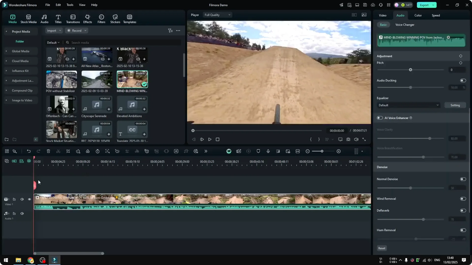 How to Speed Up or Slow Down Video in Filmora with Cinematic Look screenshot 1