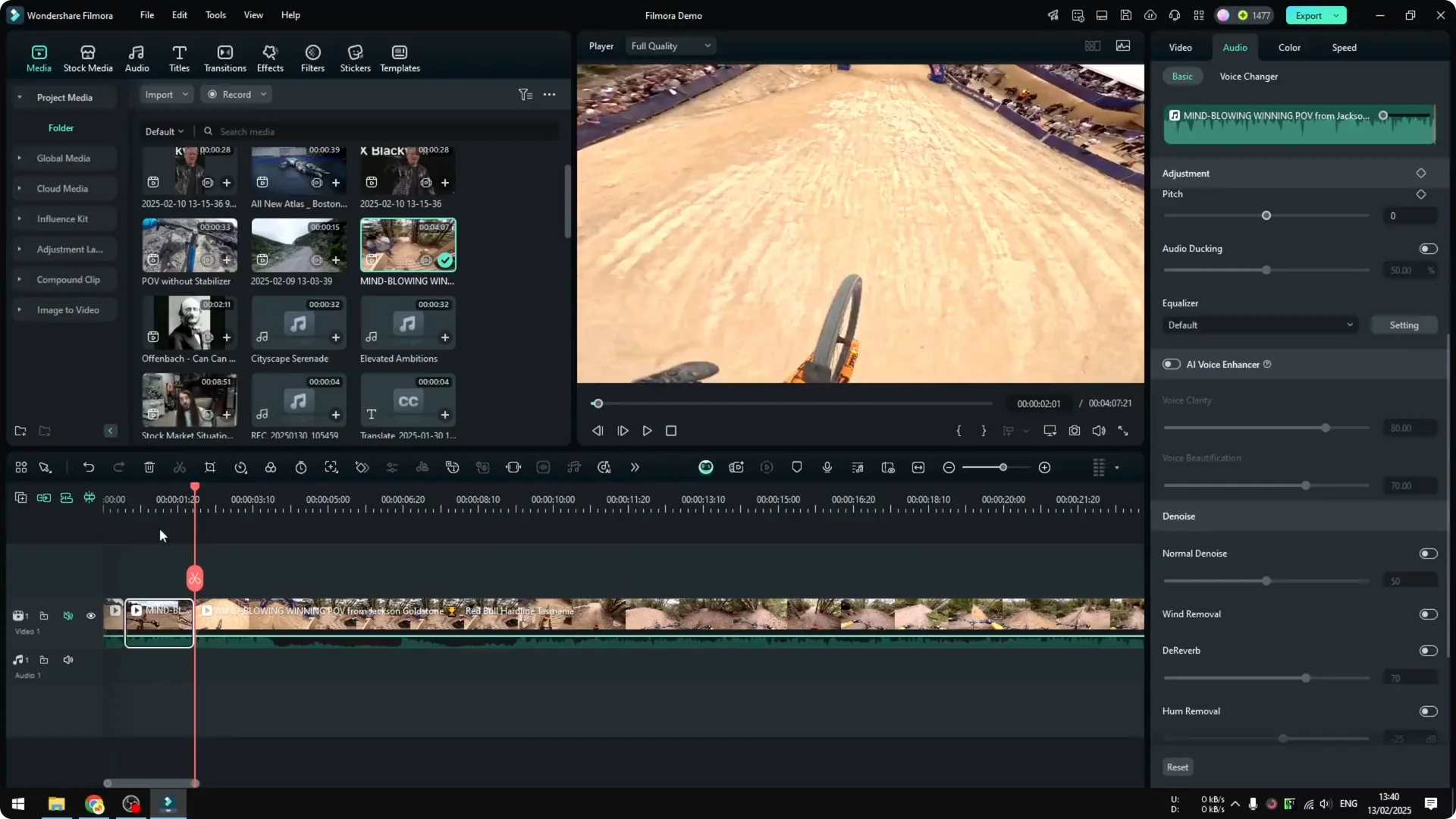 How to Speed Up or Slow Down Video in Filmora with Cinematic Look screenshot 3