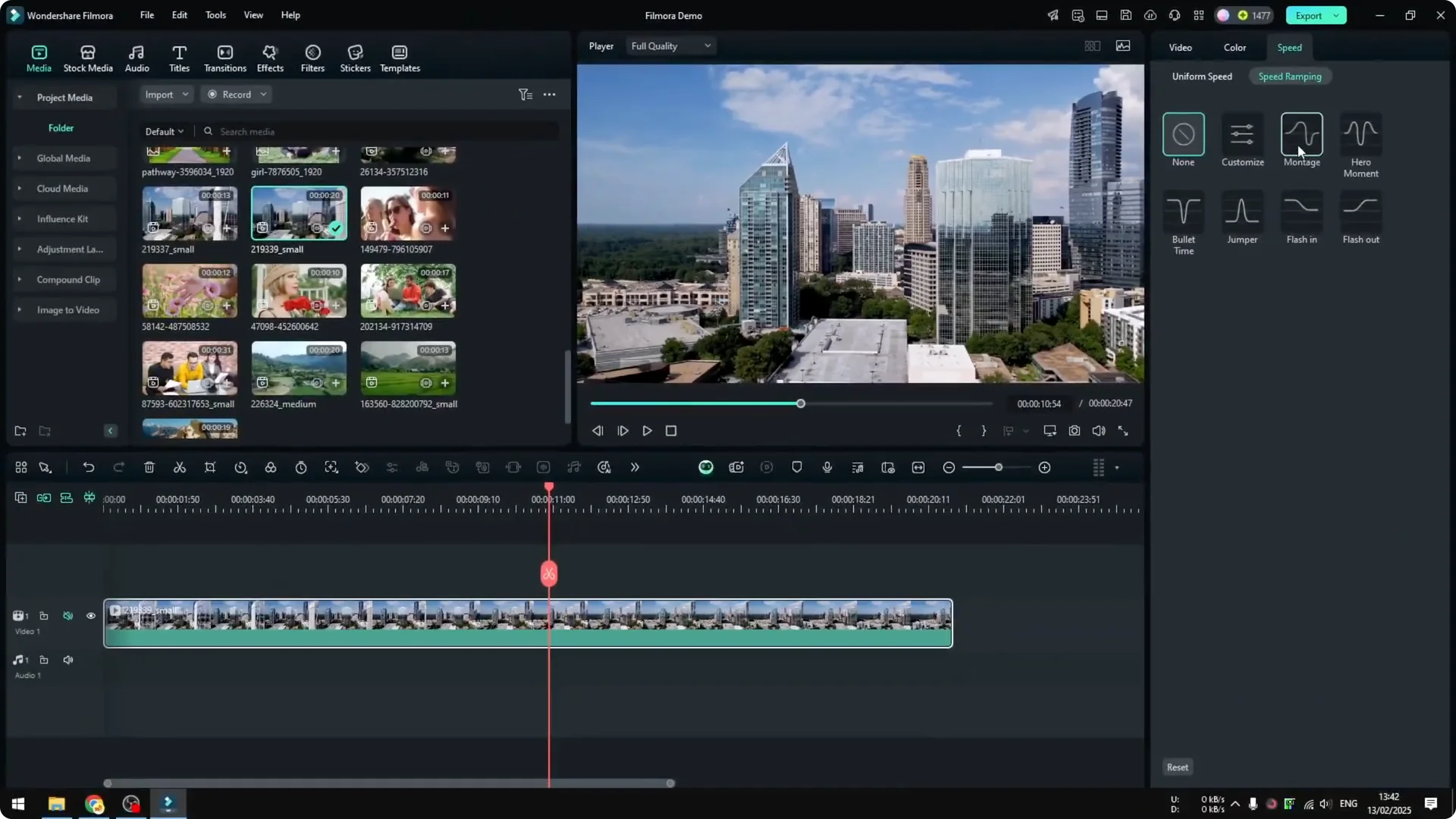 How to Speed Up or Slow Down Video in Filmora with Cinematic Look screenshot 7