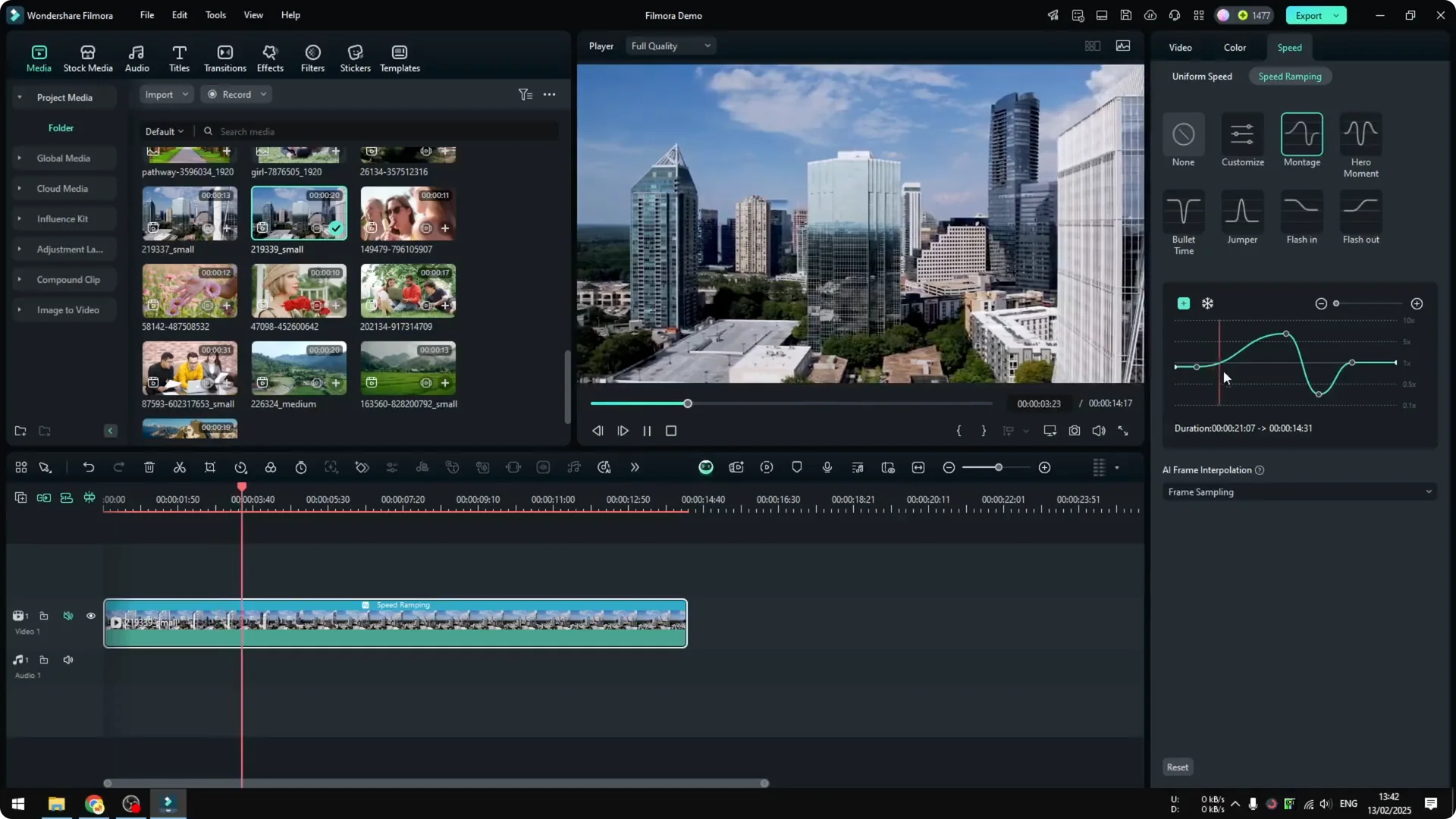 How to Speed Up or Slow Down Video in Filmora with Cinematic Look screenshot 8