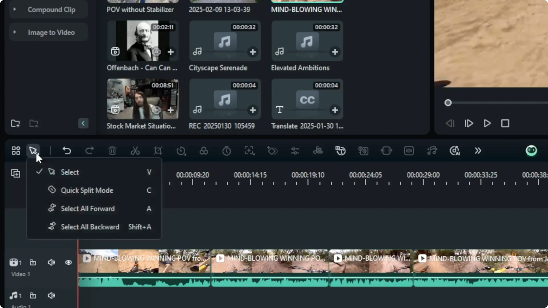 How to Use Quick Split Tool in Filmora to Cut Video screenshot 1