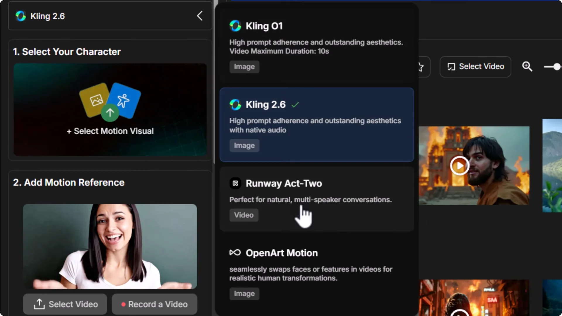 Kling AI Motion Control Guide (Step by Step) screenshot 2