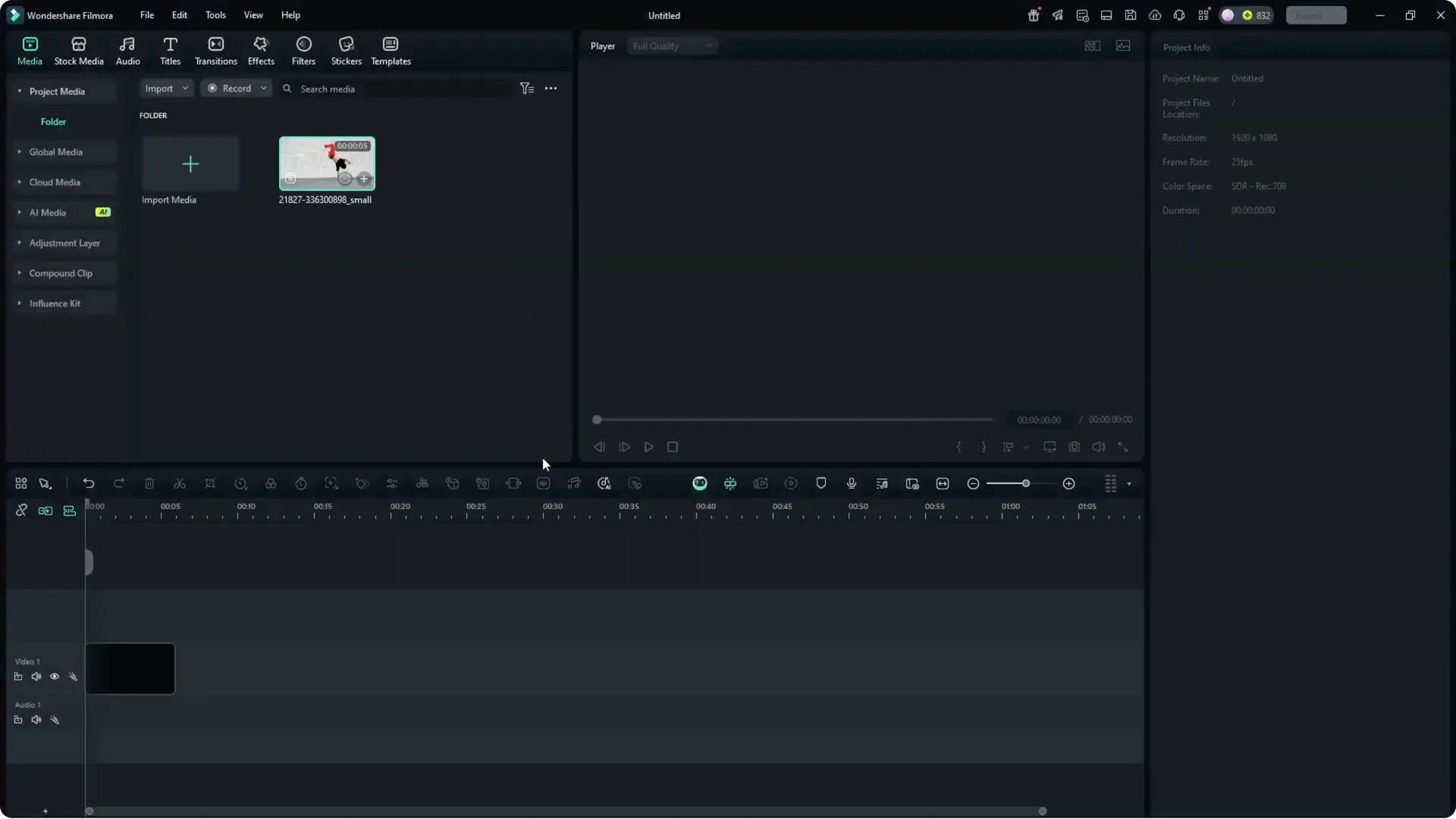 Turn Any Video to Slow Motion - Filmora AI screenshot 1