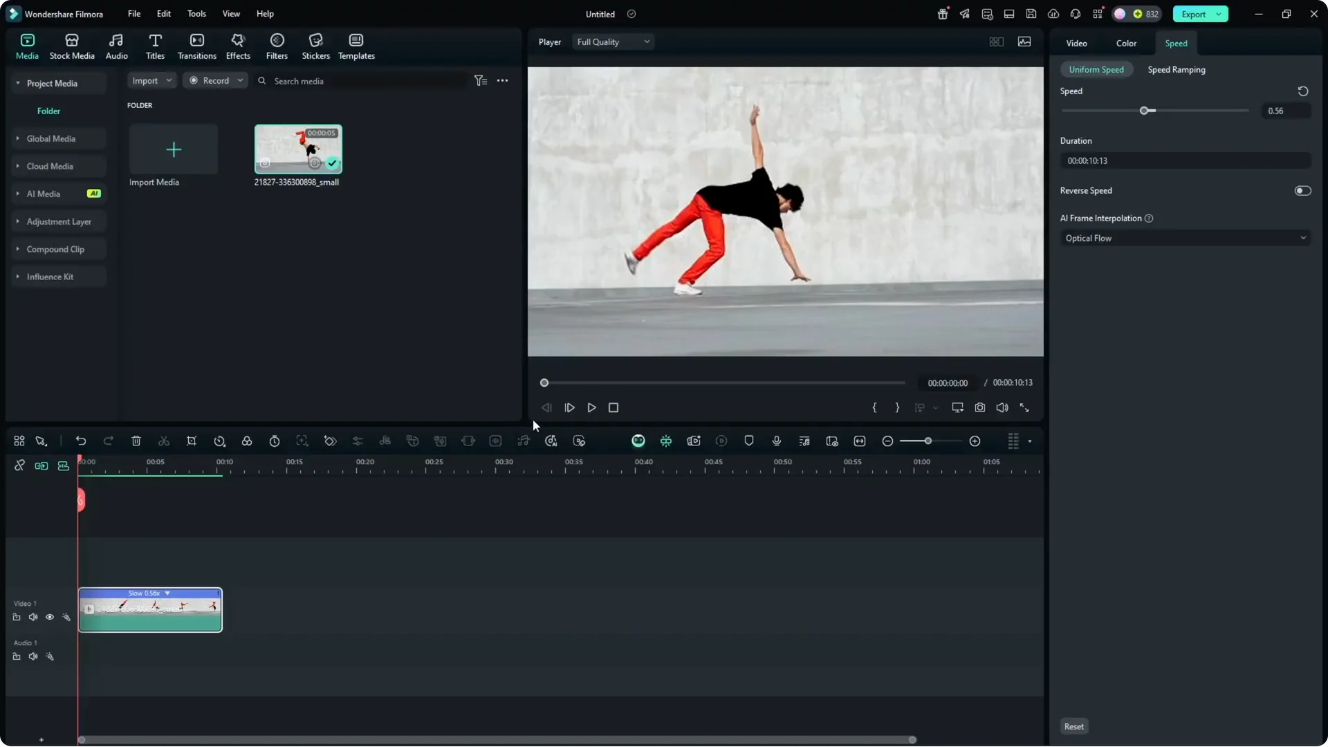Turn Any Video to Slow Motion - Filmora AI screenshot 8
