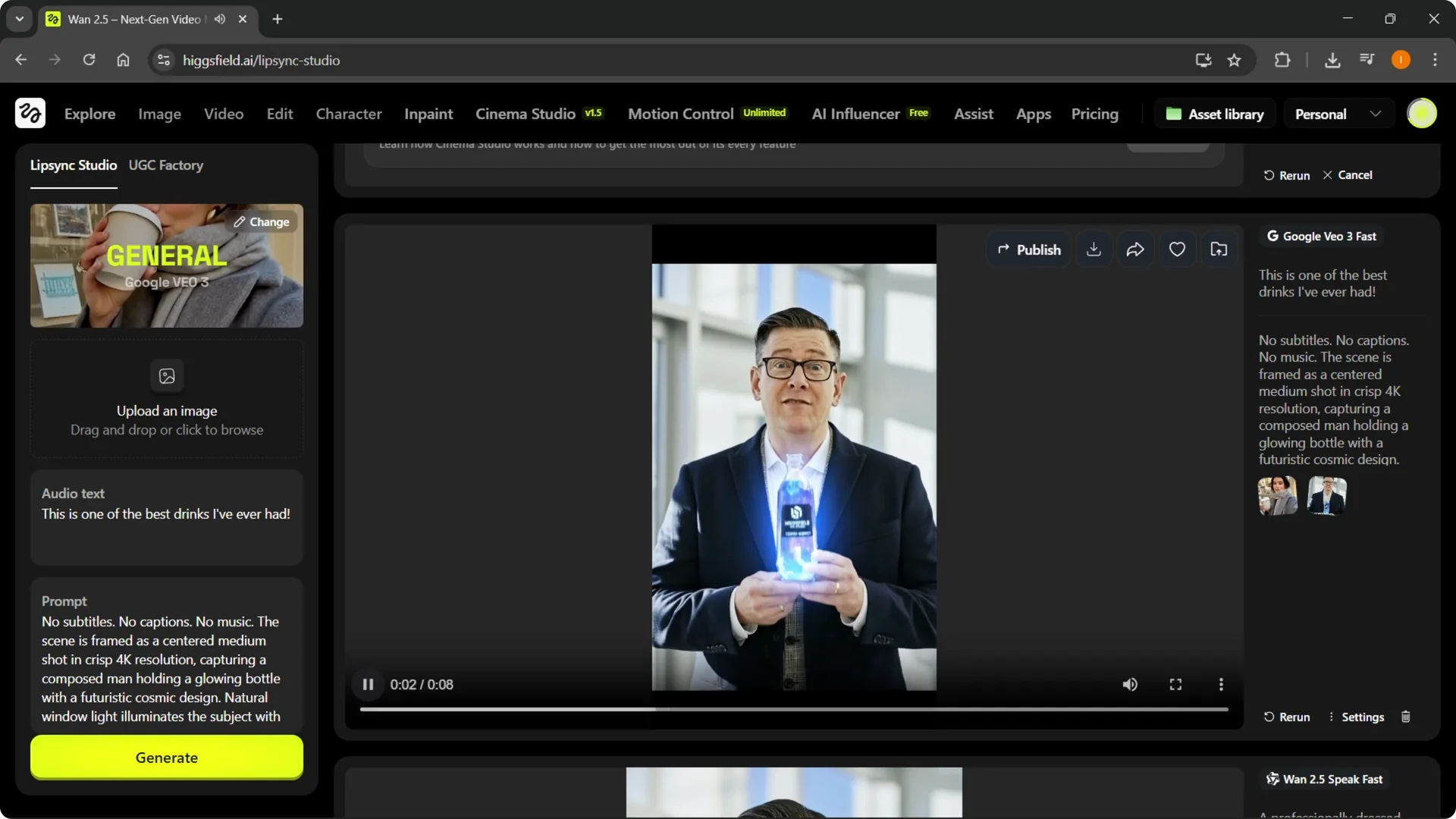 Creating UGC Ads with Higgsfield: A Quick and Easy Guide screenshot 8