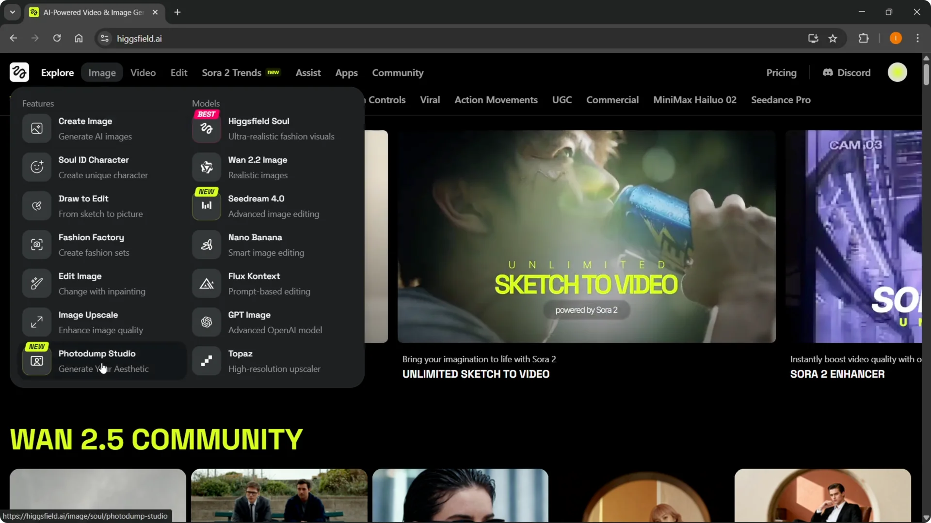 Higgsfield Sora 2 Pro: Explore All New Features Uncovered screenshot 1