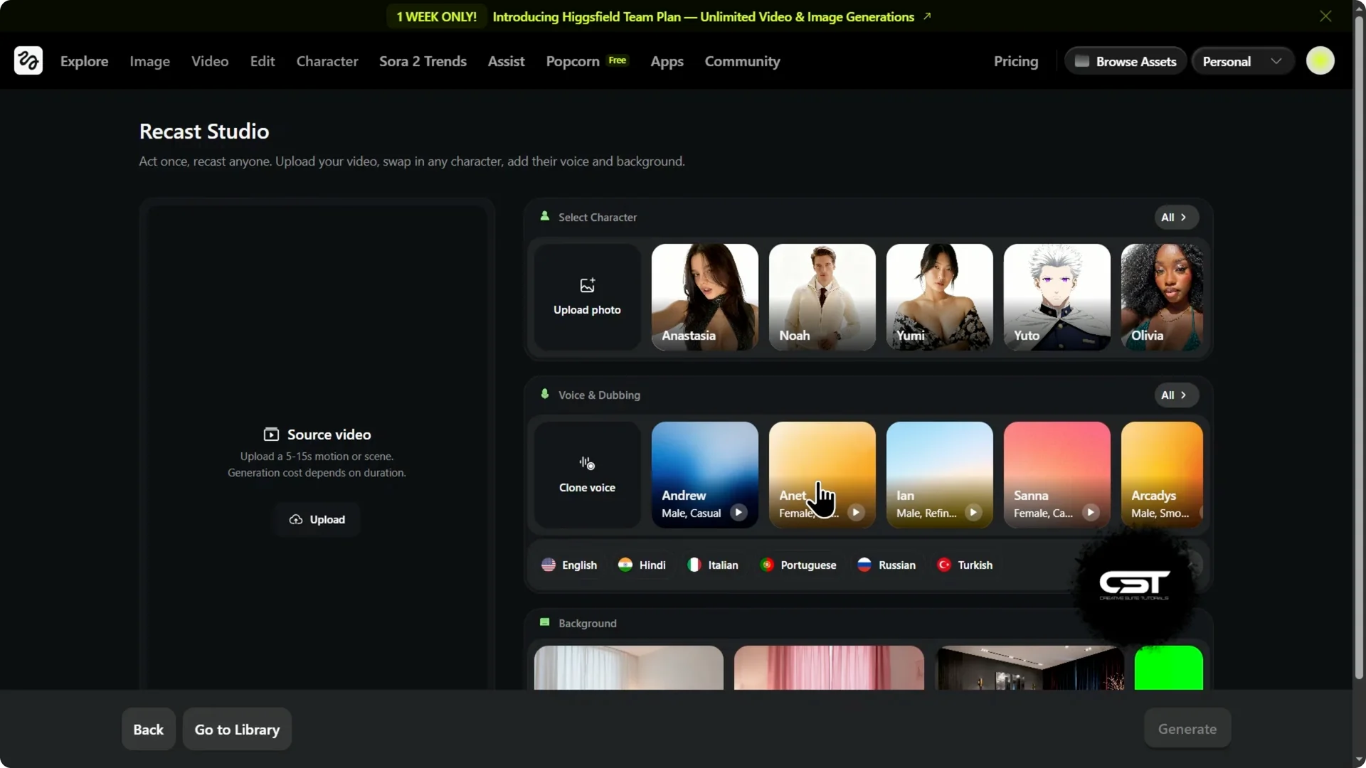 How I Transformed One Clip Using Higgsfield Recast Studio screenshot 4
