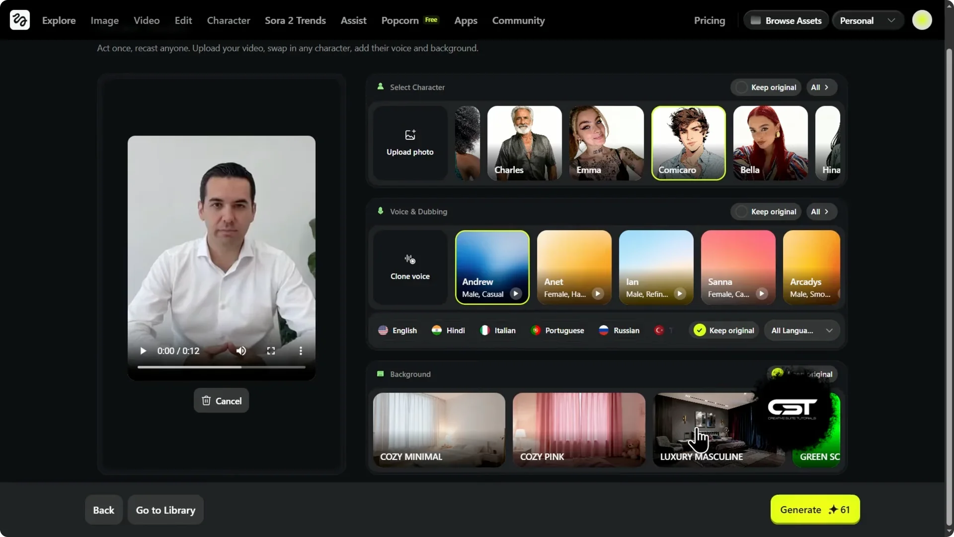 How I Transformed One Clip Using Higgsfield Recast Studio screenshot 7