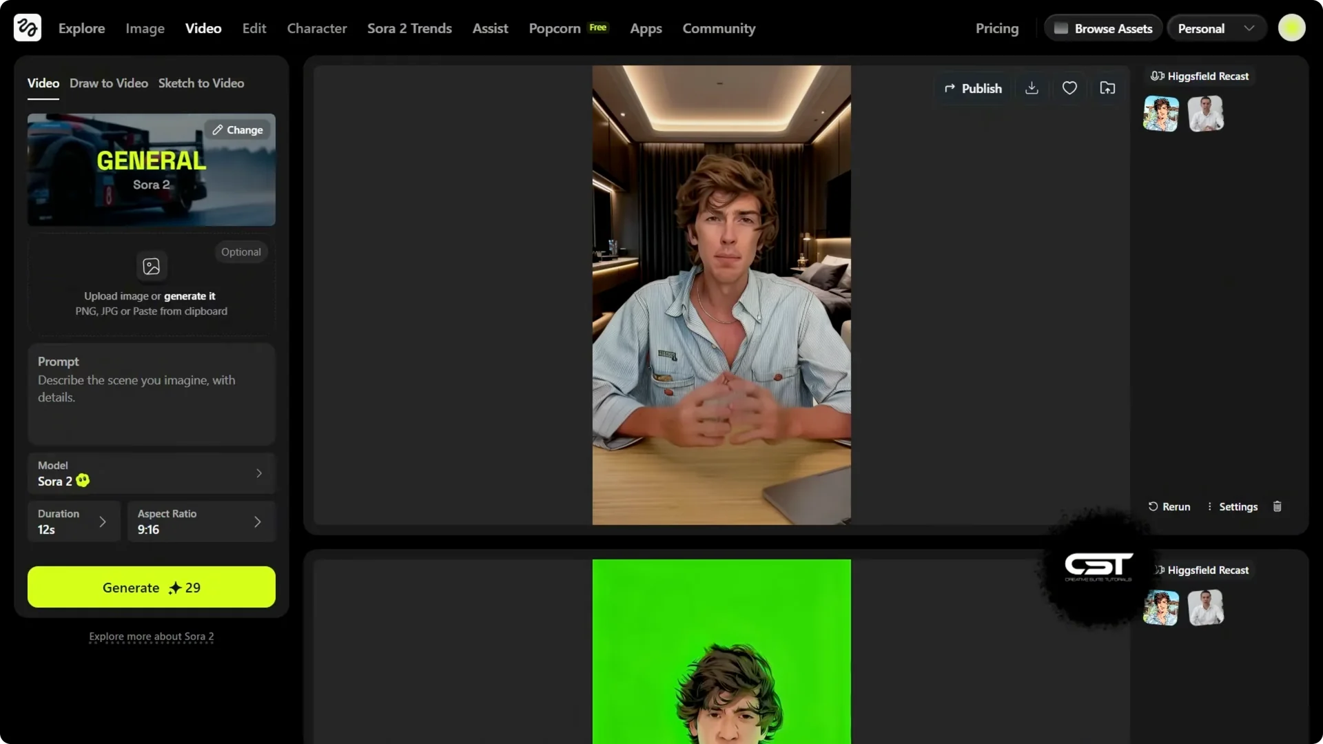 How I Transformed One Clip Using Higgsfield Recast Studio screenshot 8
