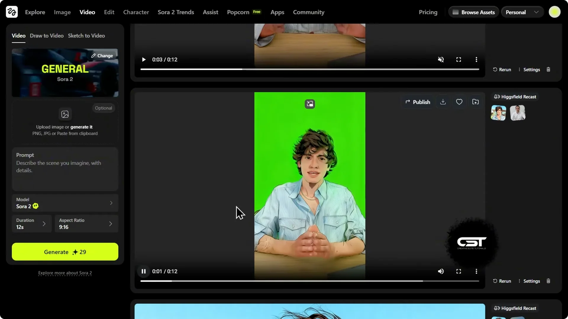 How I Transformed One Clip Using Higgsfield Recast Studio screenshot 9