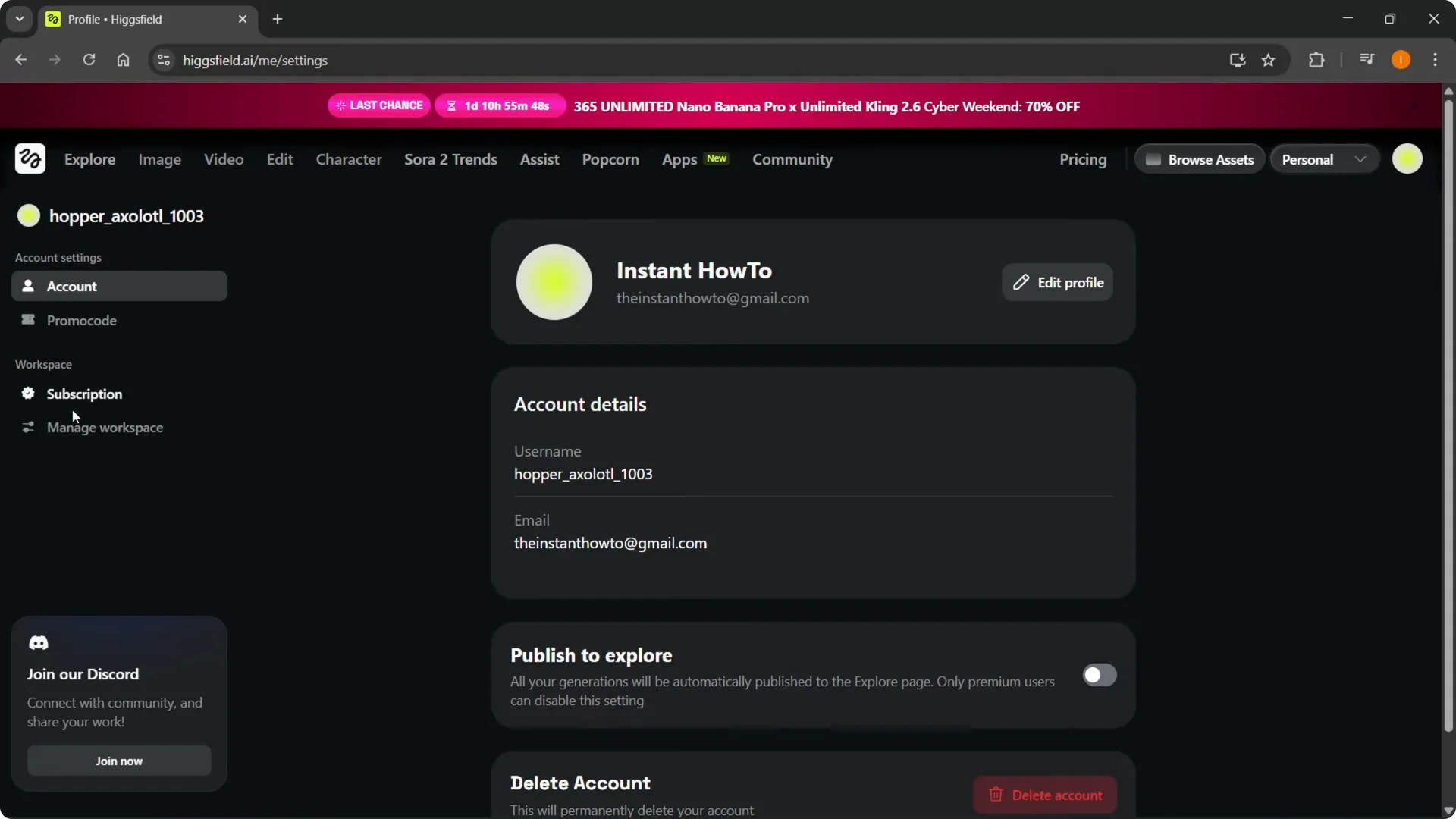 How to Cancel Your Higgsfield AI Subscription Quickly and Easily screenshot 3