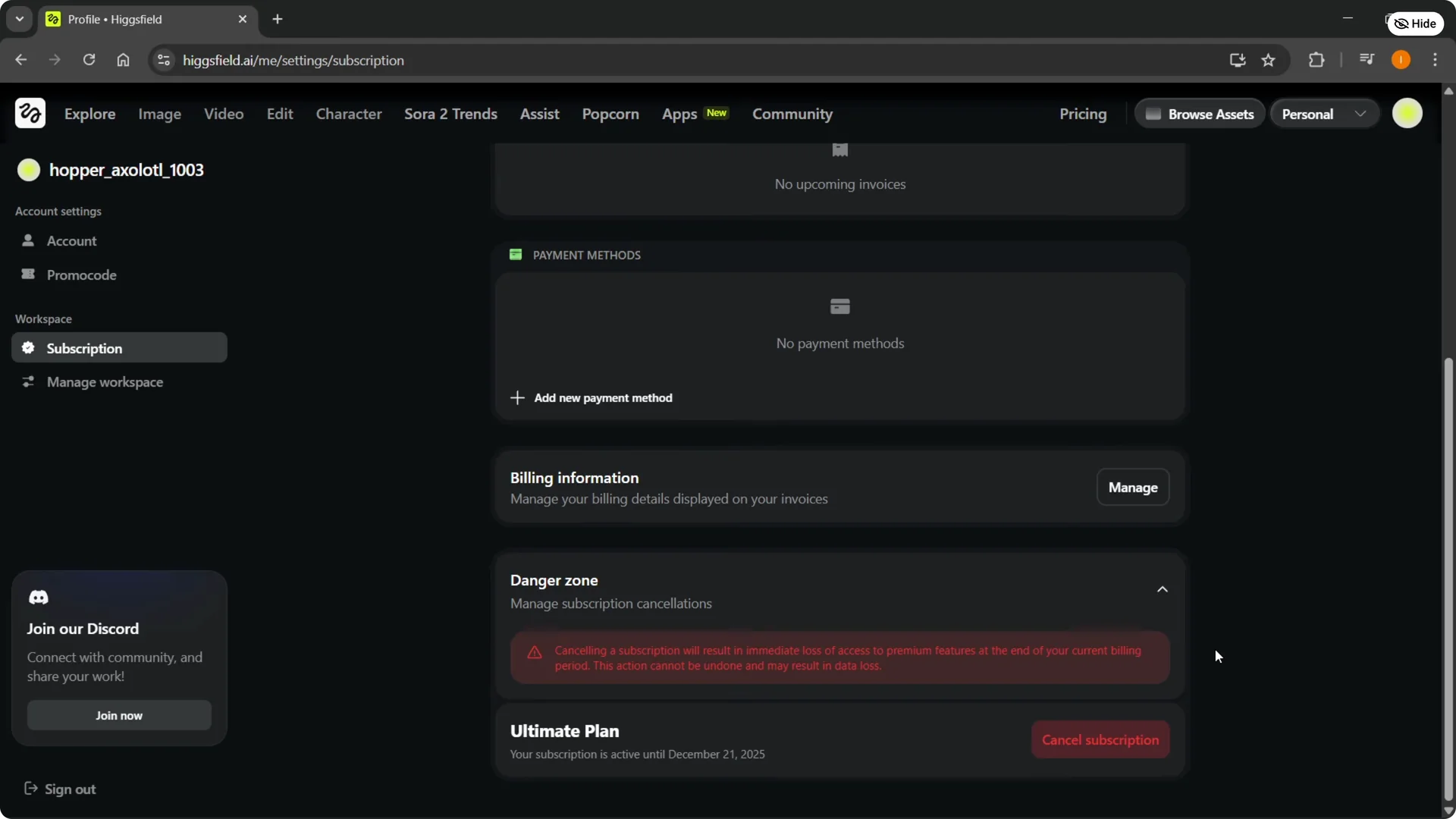 How to Cancel Your Higgsfield AI Subscription Quickly and Easily screenshot 8