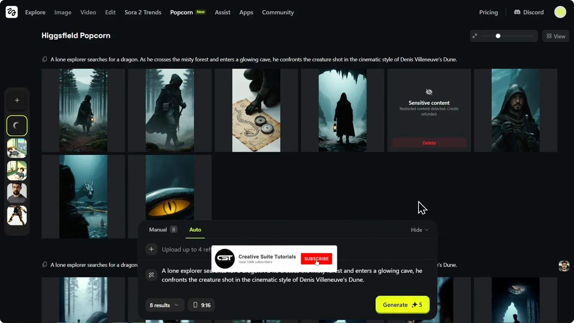 How to Create Effective Storyboards with Higgsfield Popcorn screenshot 4