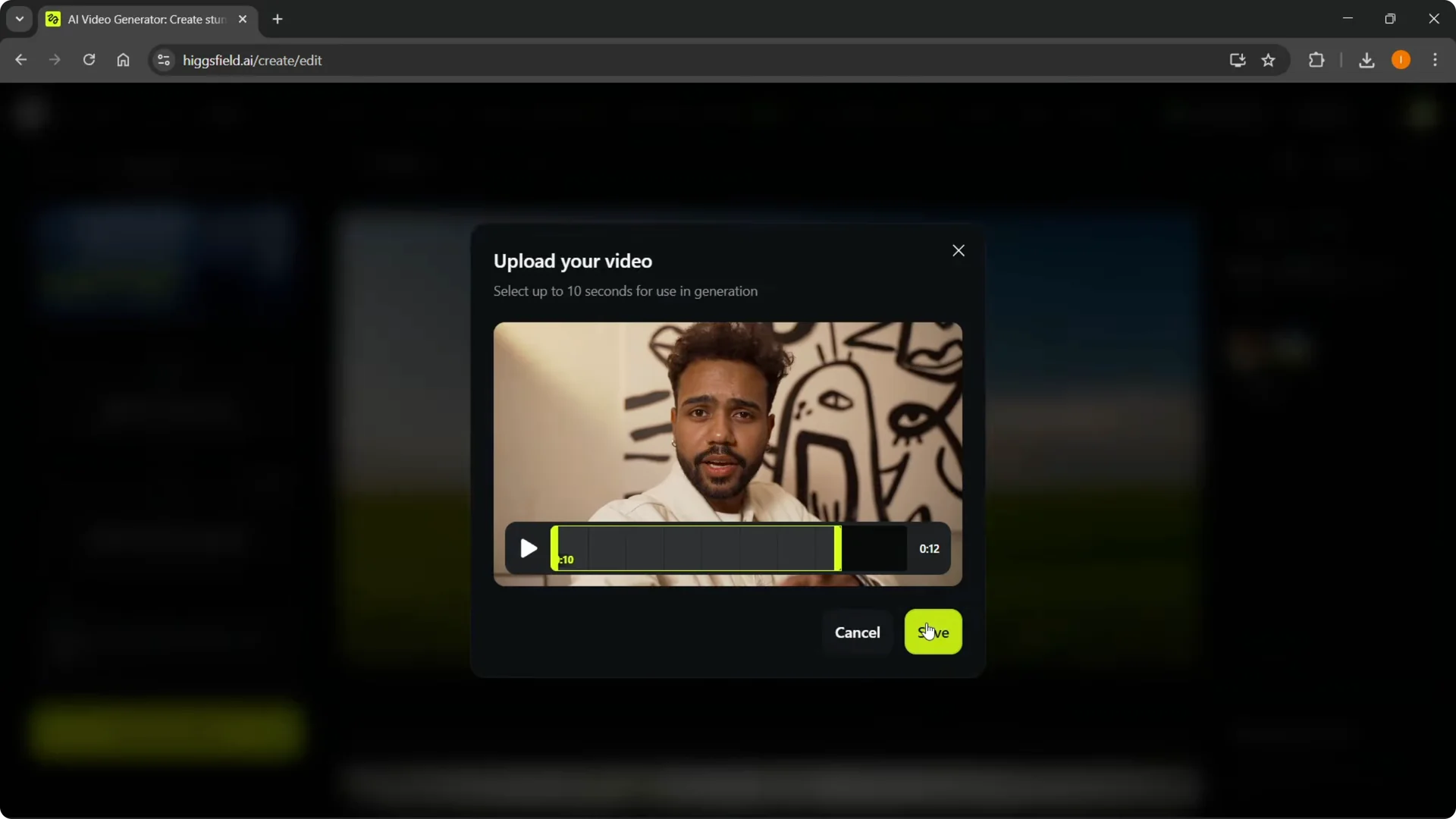 How to Easily Change Backgrounds in Higgsfield AI screenshot 3