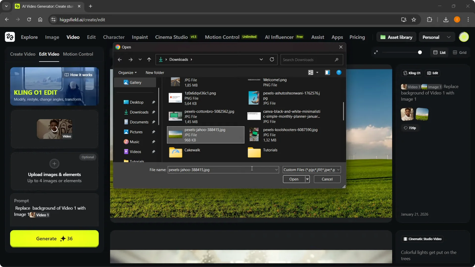 How to Easily Change Backgrounds in Higgsfield AI screenshot 4