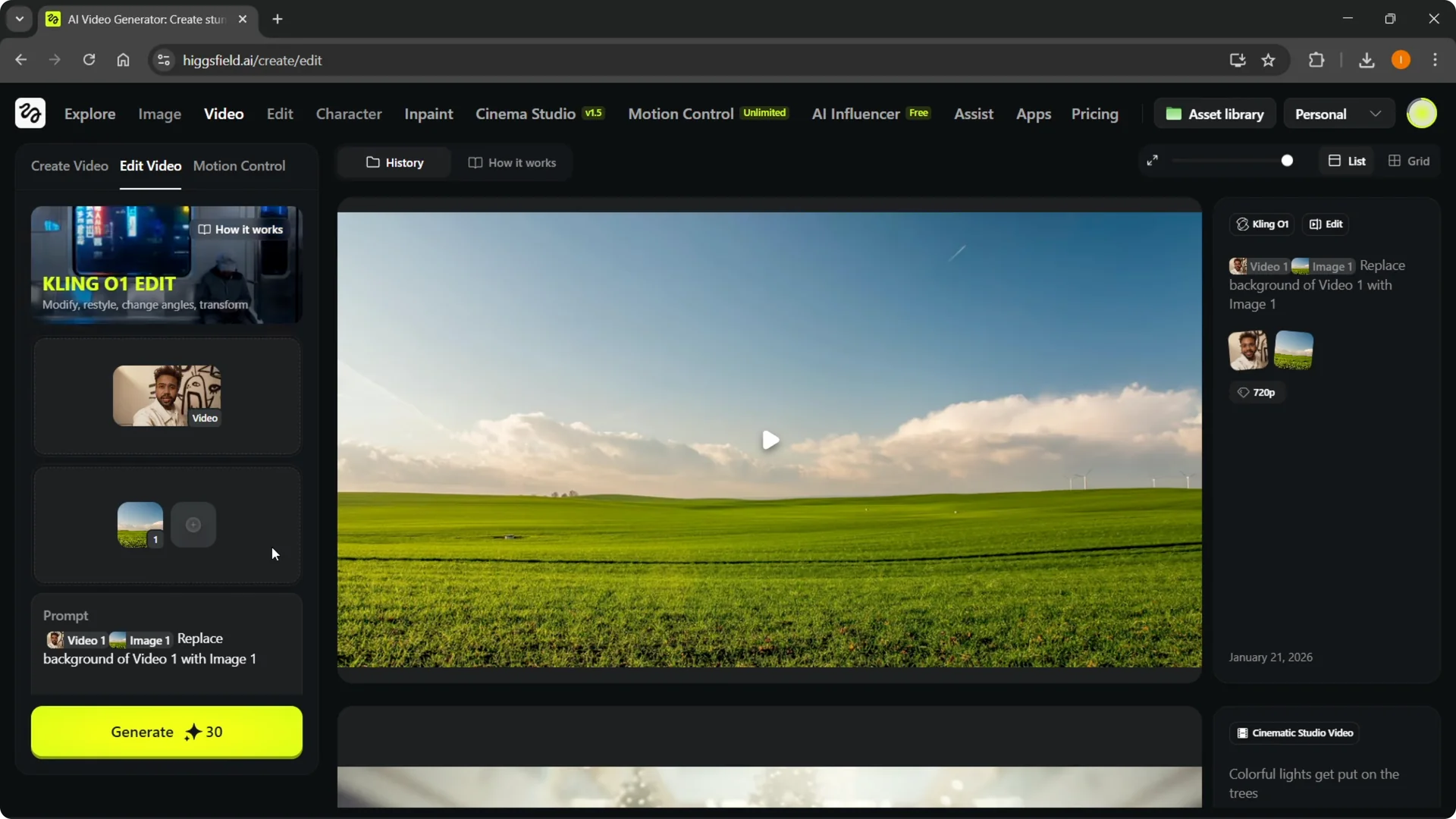 How to Easily Change Backgrounds in Higgsfield AI screenshot 7