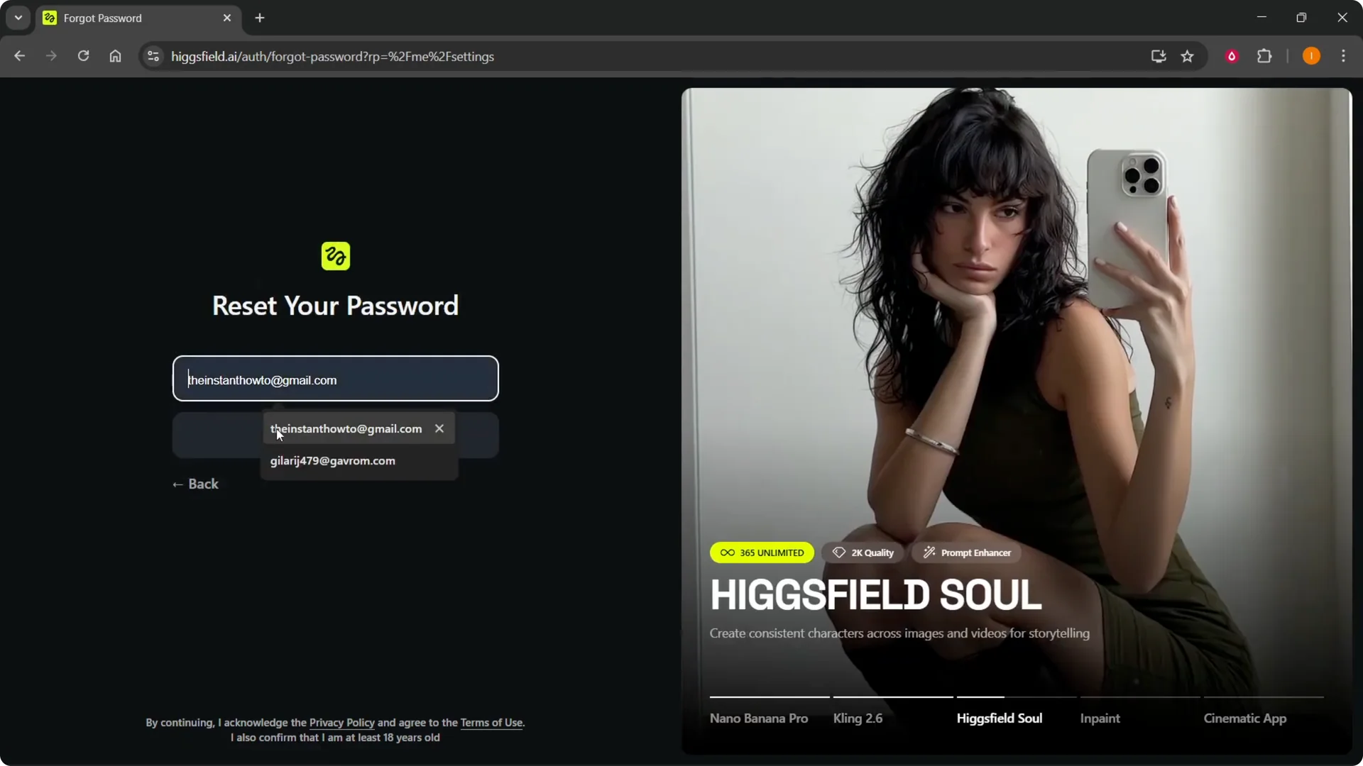 How to Quickly and Securely Change Your Higgsfield Password screenshot 6