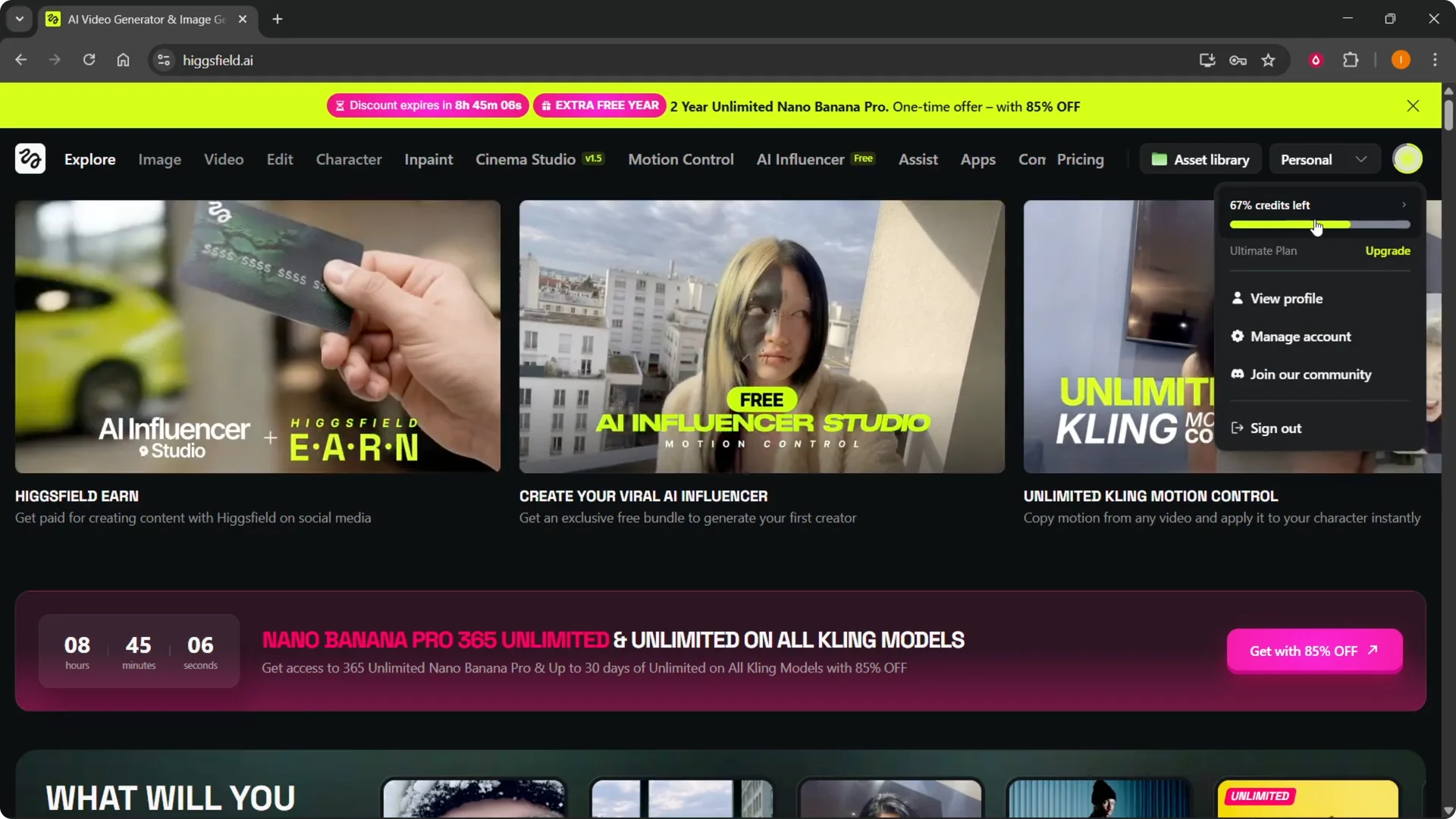 How to Quickly Check Credits on Higgsfield Made Easy screenshot 3
