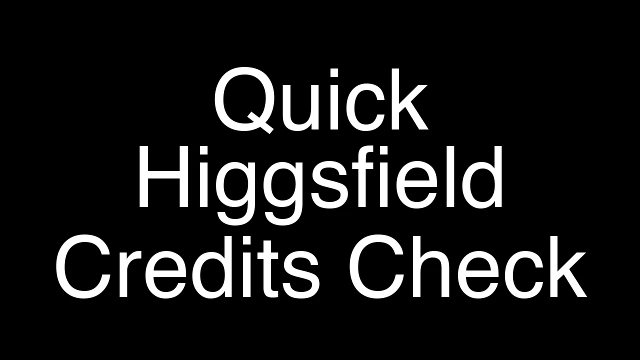 How to Quickly Check Credits on Higgsfield Made Easy - Featured Image