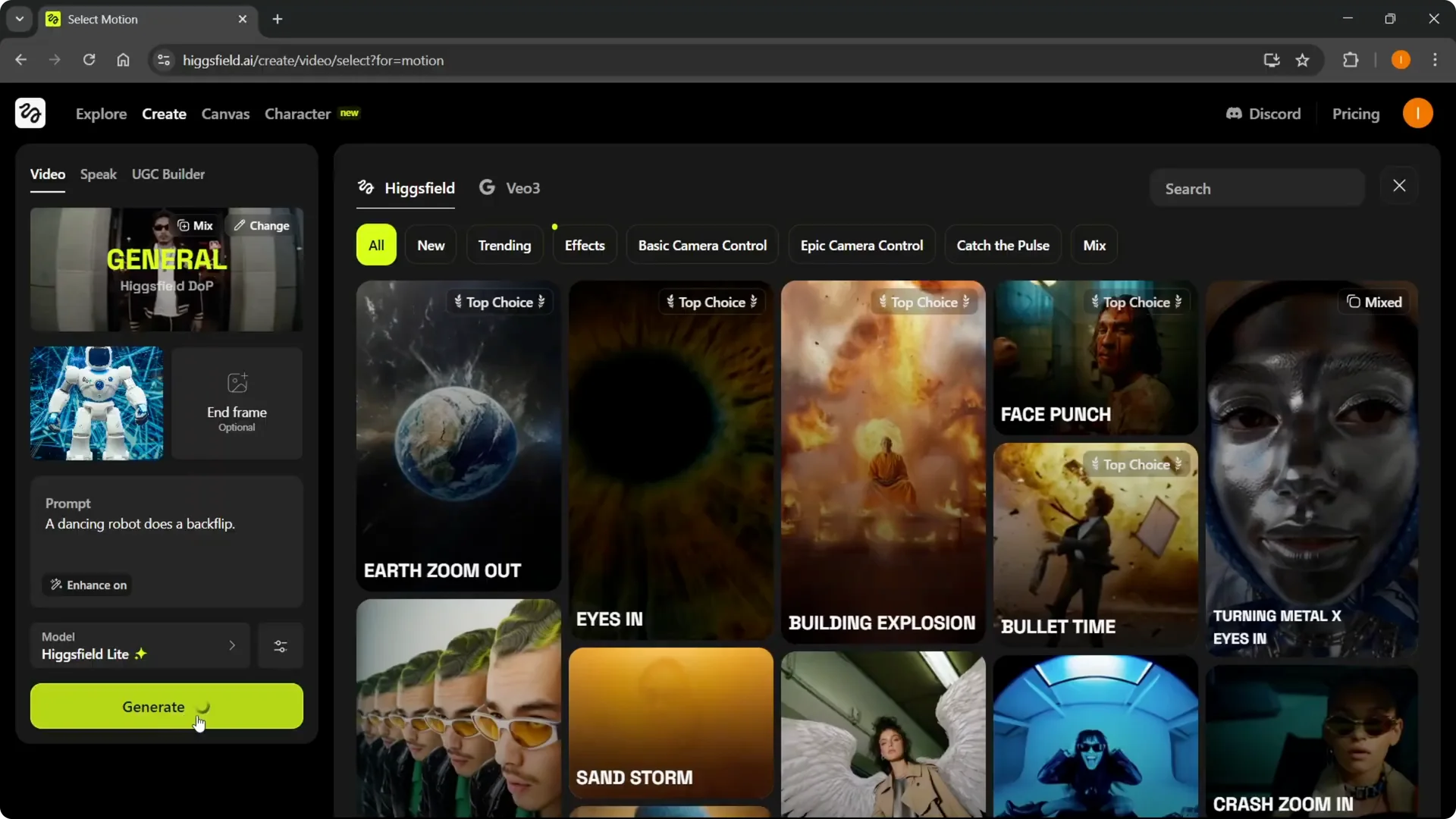 How to Quickly Create a Higgsfield Video with Ease screenshot 7