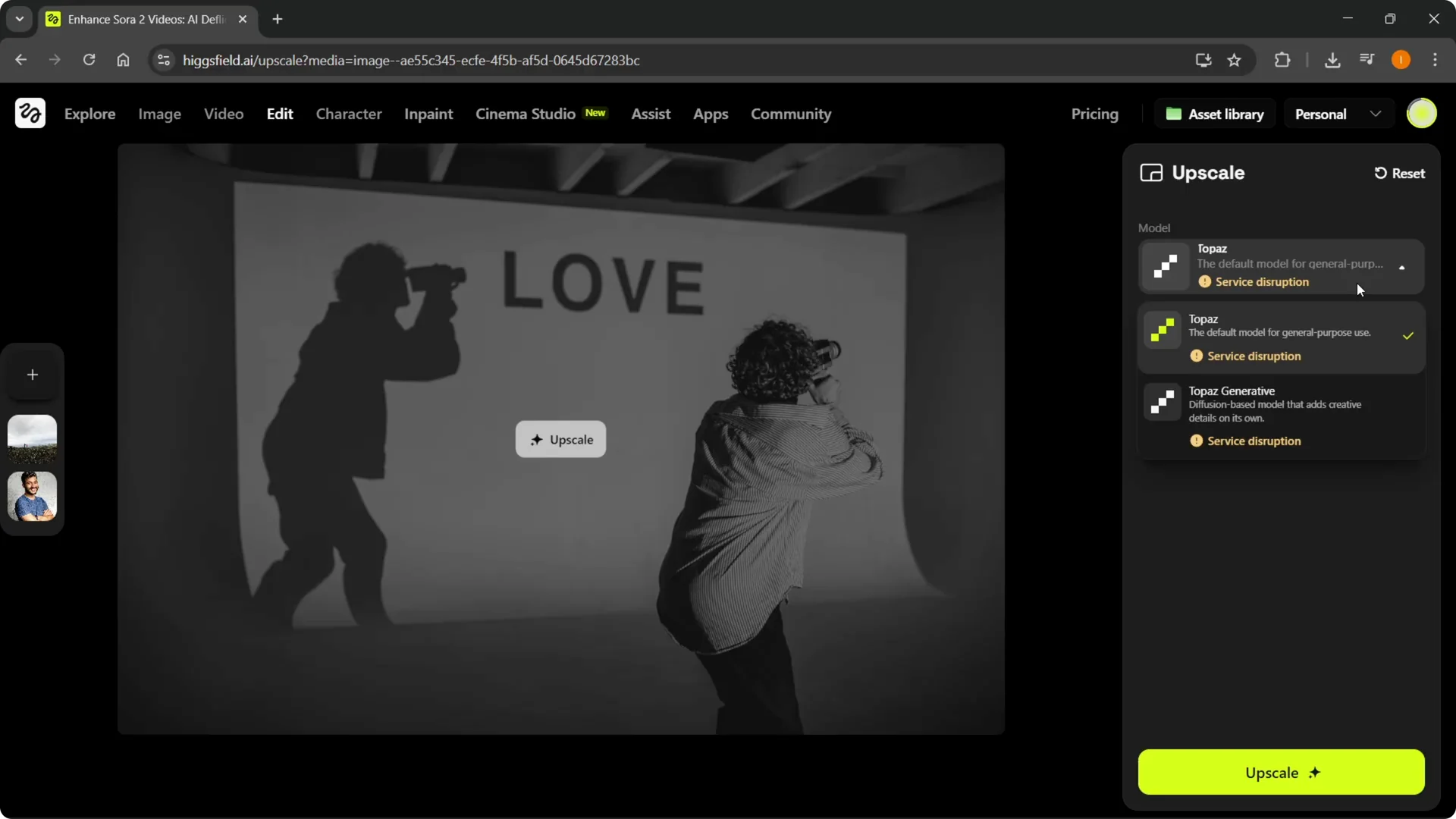 How to Quickly Upscale Images Using Higgsfield AI screenshot 4