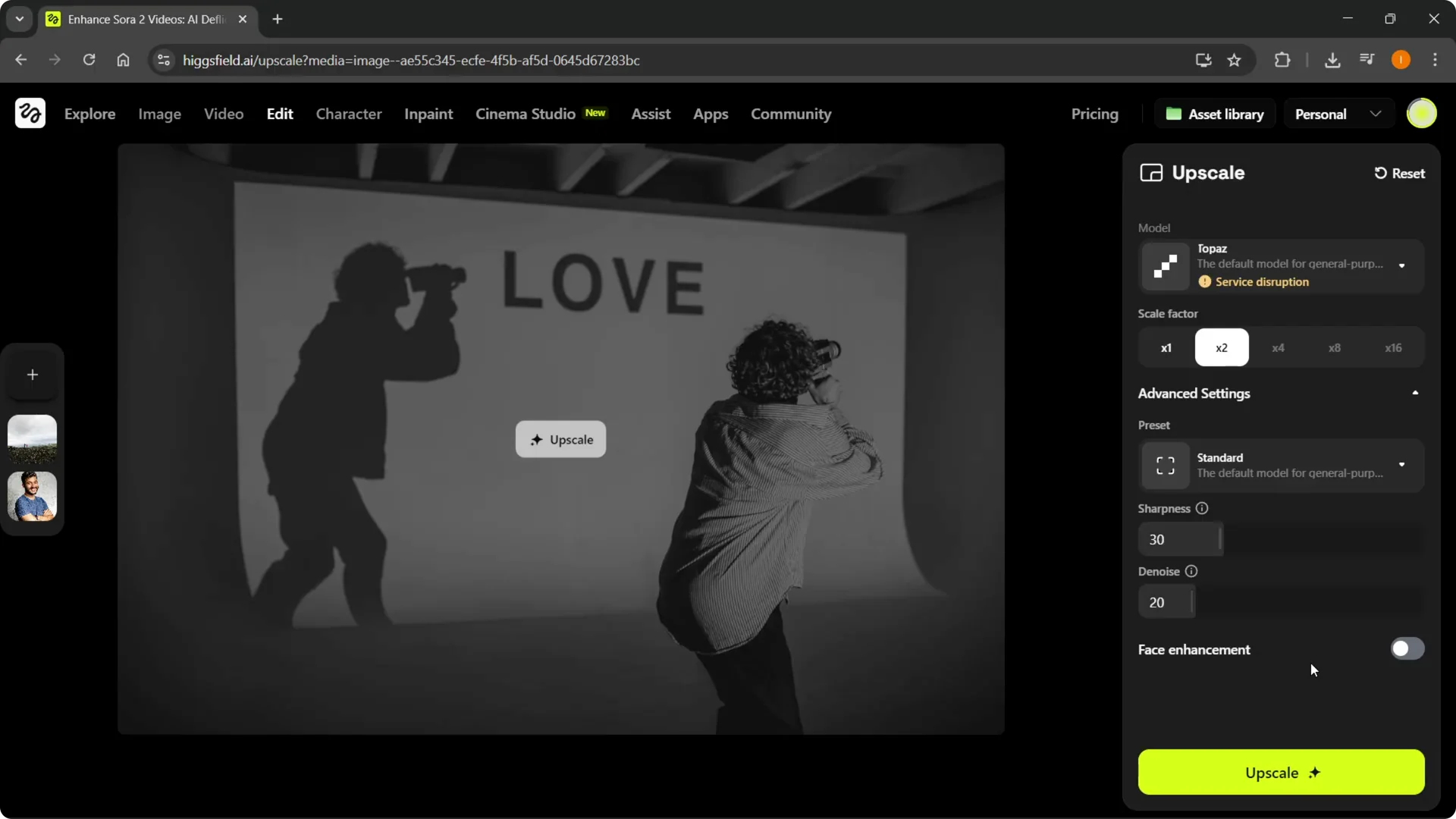 How to Quickly Upscale Images Using Higgsfield AI screenshot 7