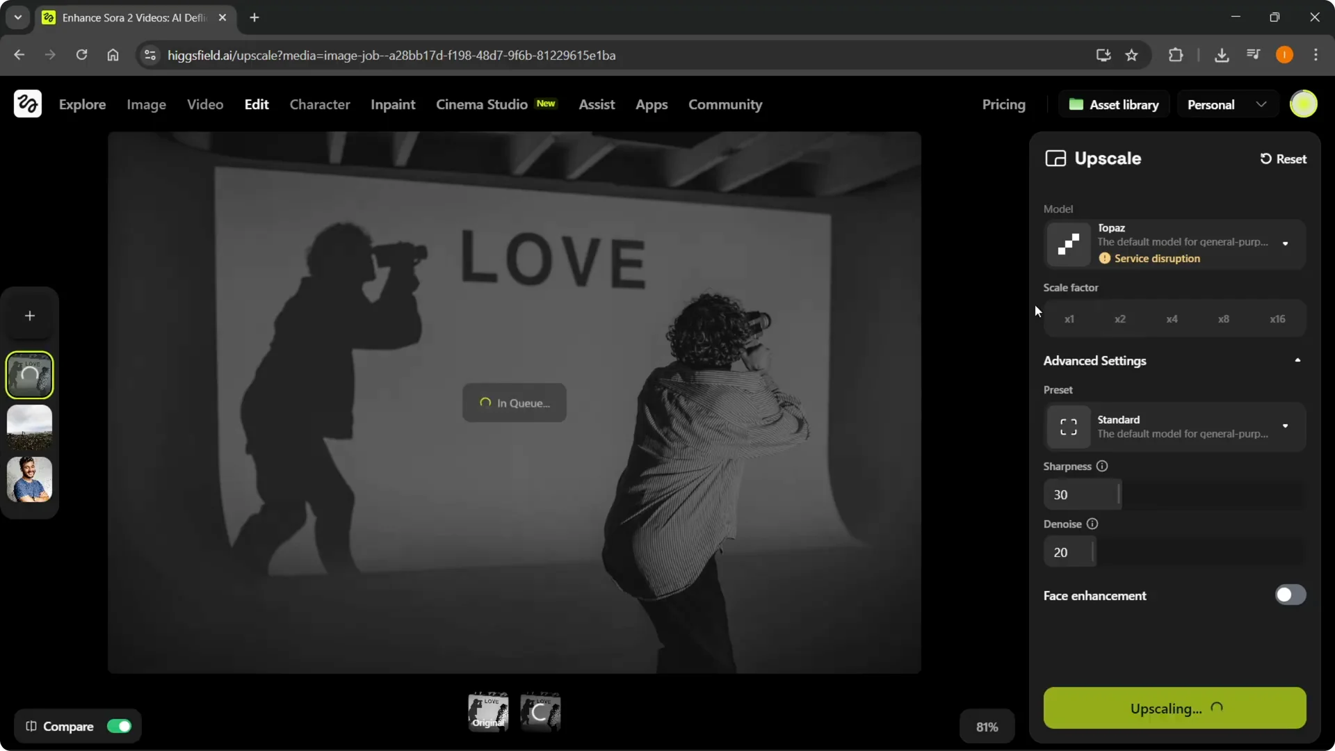 How to Quickly Upscale Images Using Higgsfield AI screenshot 8