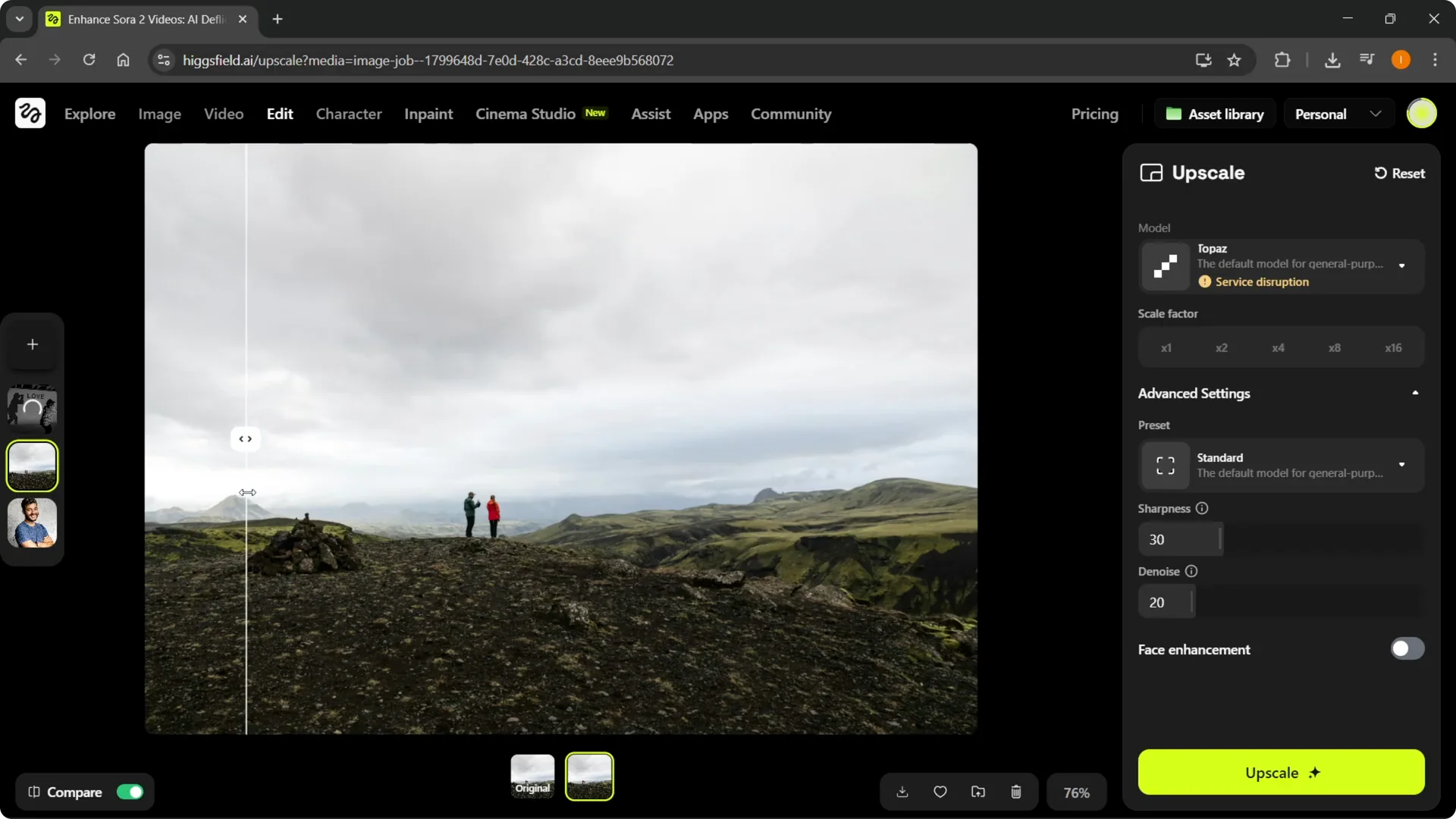 How to Quickly Upscale Images Using Higgsfield AI screenshot 9