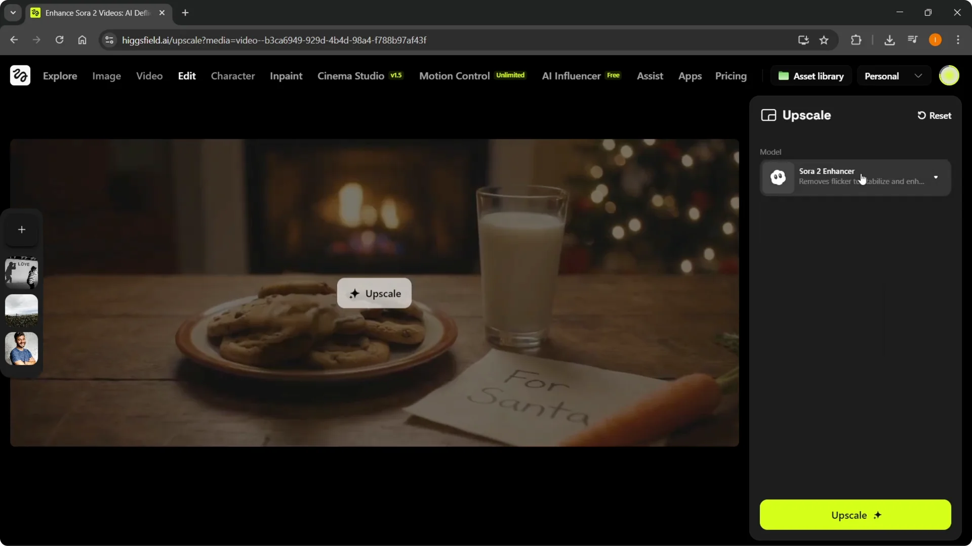 How to Quickly Upscale Video Quality in Higgsfield screenshot 6