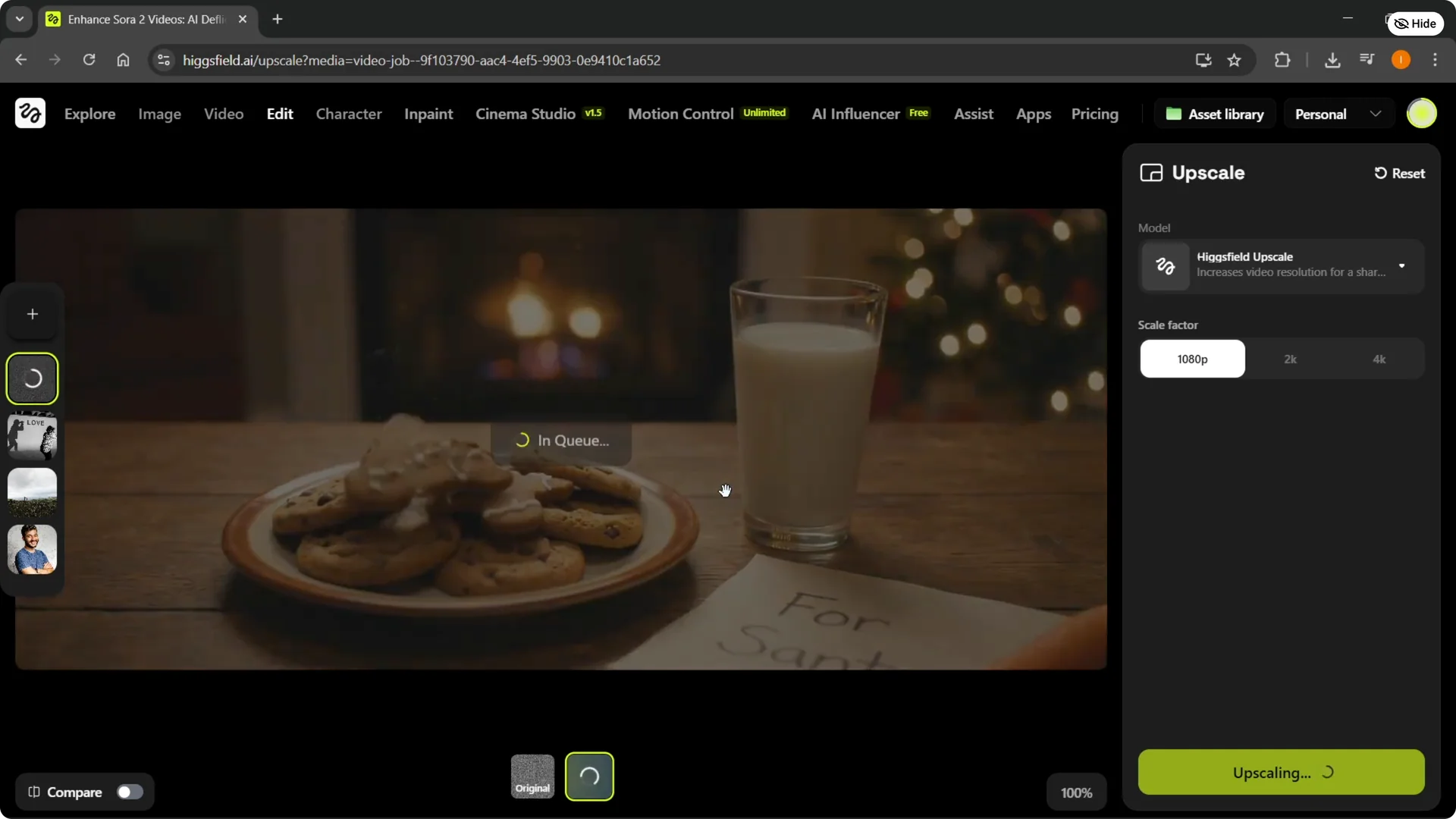 How to Quickly Upscale Video Quality in Higgsfield screenshot 8