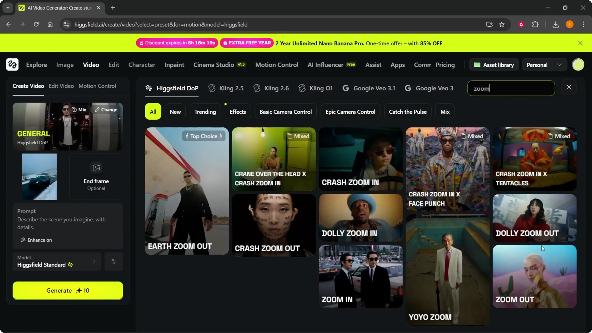 How to Use Higgsfield AI Zoom Out Quickly and Easily screenshot 5