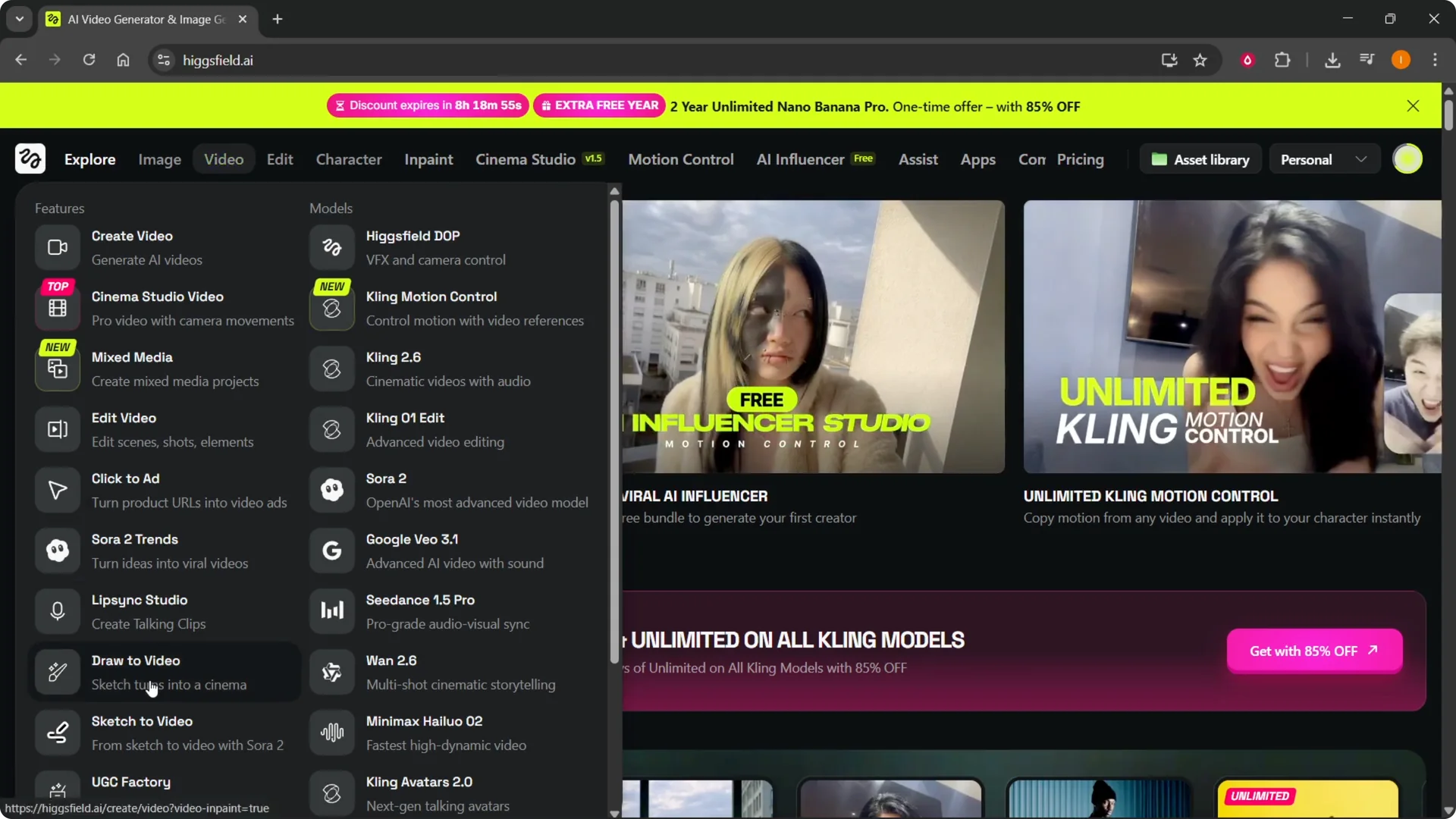 Master Higgsfield Draw to Video: A Quick & Easy Guide screenshot 1