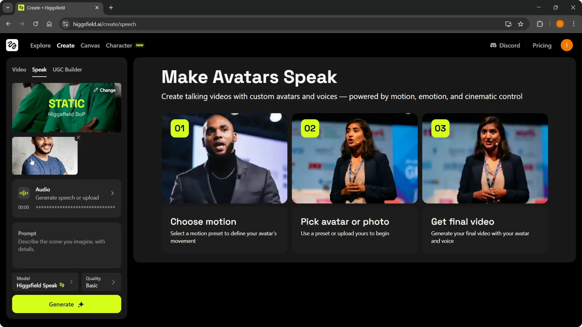 Master Higgsfield Speak: Quick and Easy Guide screenshot 3