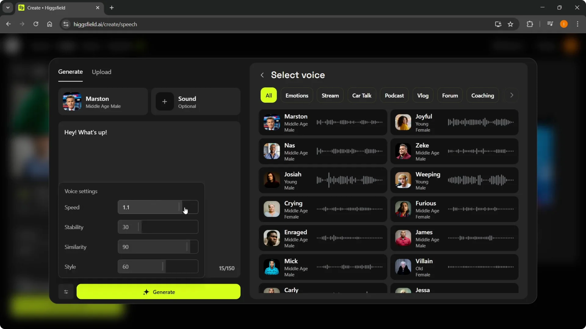Master Higgsfield Speak: Quick and Easy Guide screenshot 5
