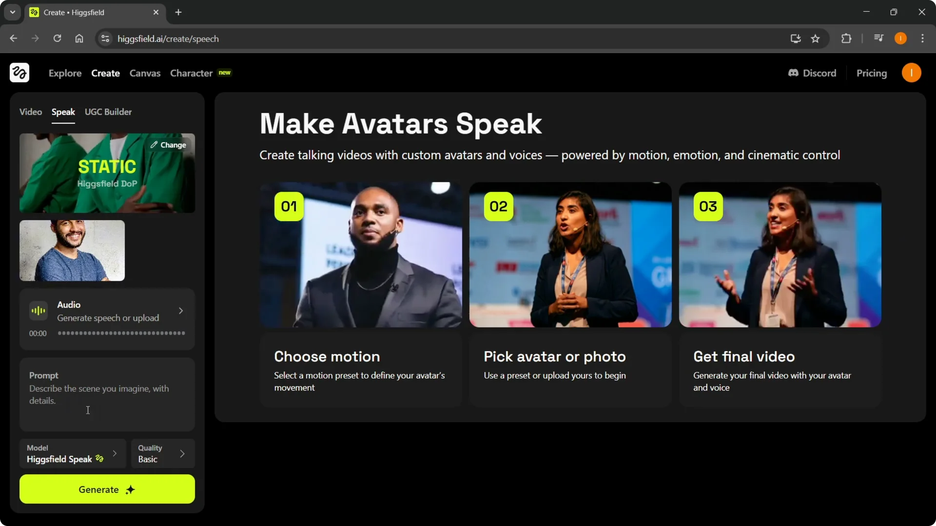 Master Higgsfield Speak: Quick and Easy Guide screenshot 6