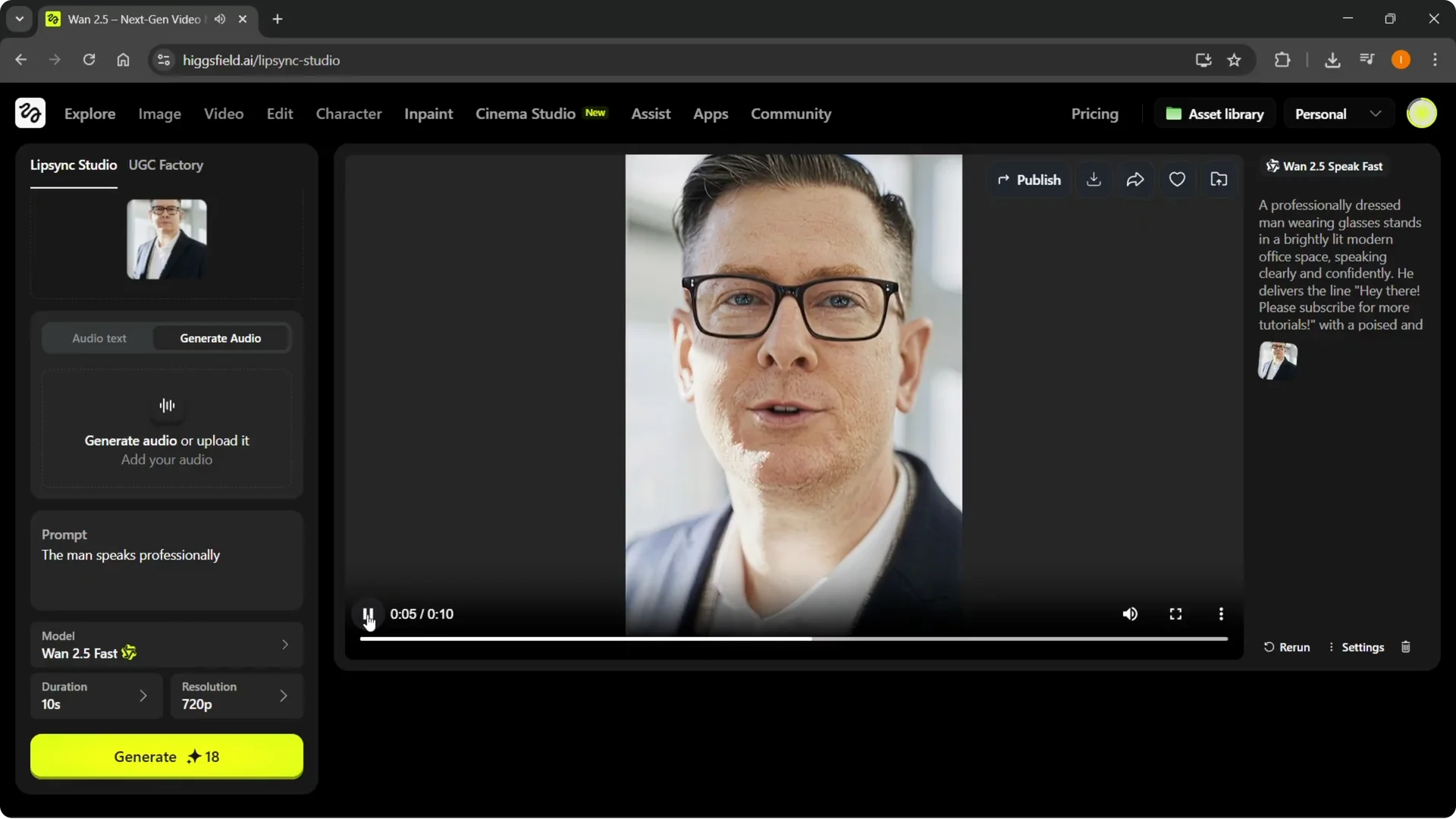 Master Lip Sync in Higgsfield AI: A Quick, Easy Guide screenshot 10