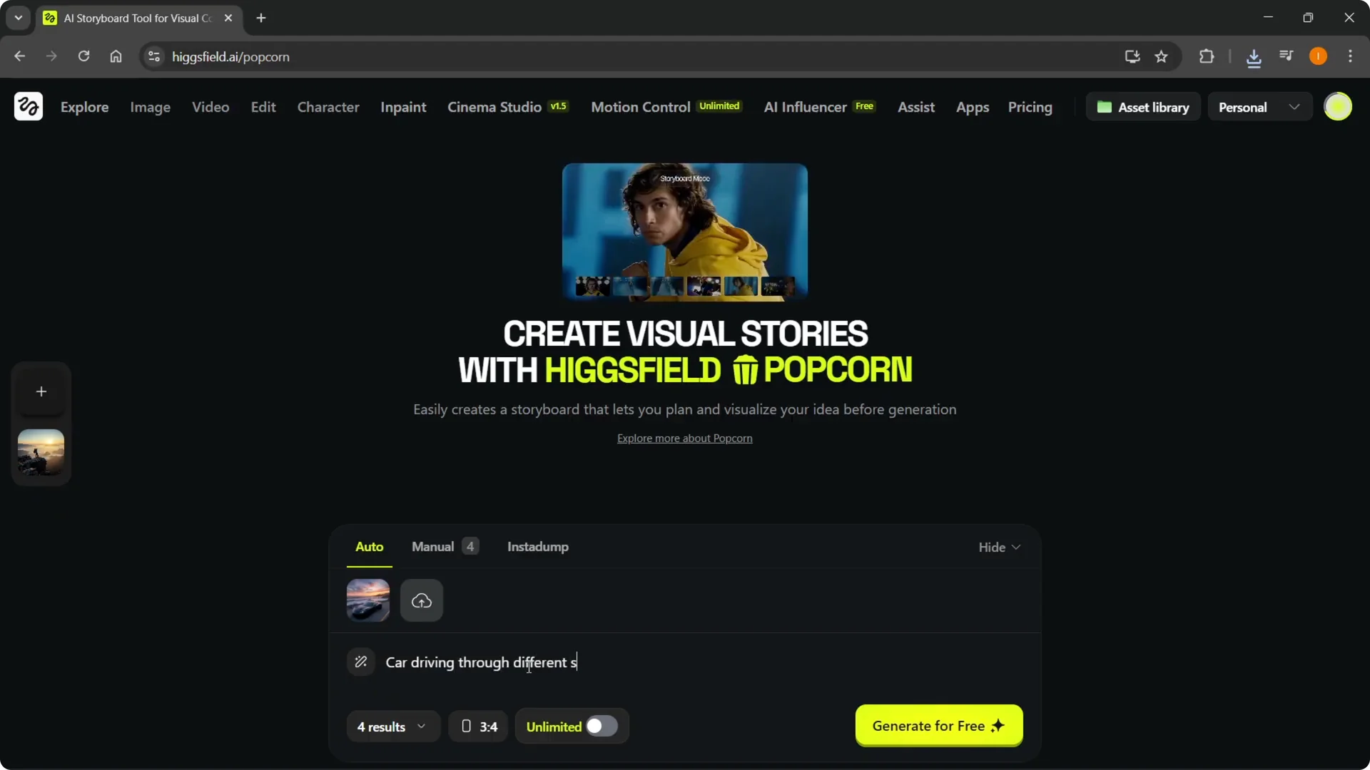 Quick and Easy Ways to Use Higgsfield Popcorn screenshot 3