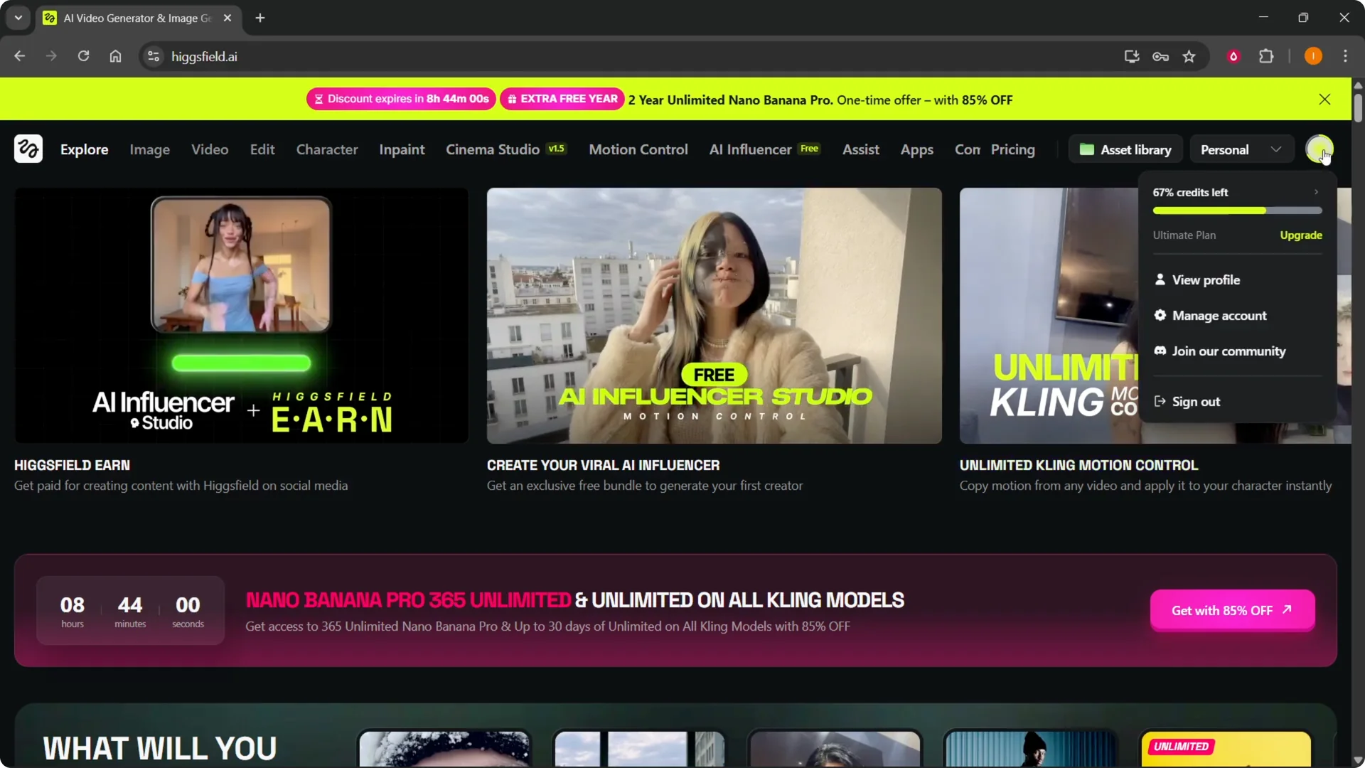 Using Higgsfield Promo Code: A Quick and Easy Guide screenshot 1